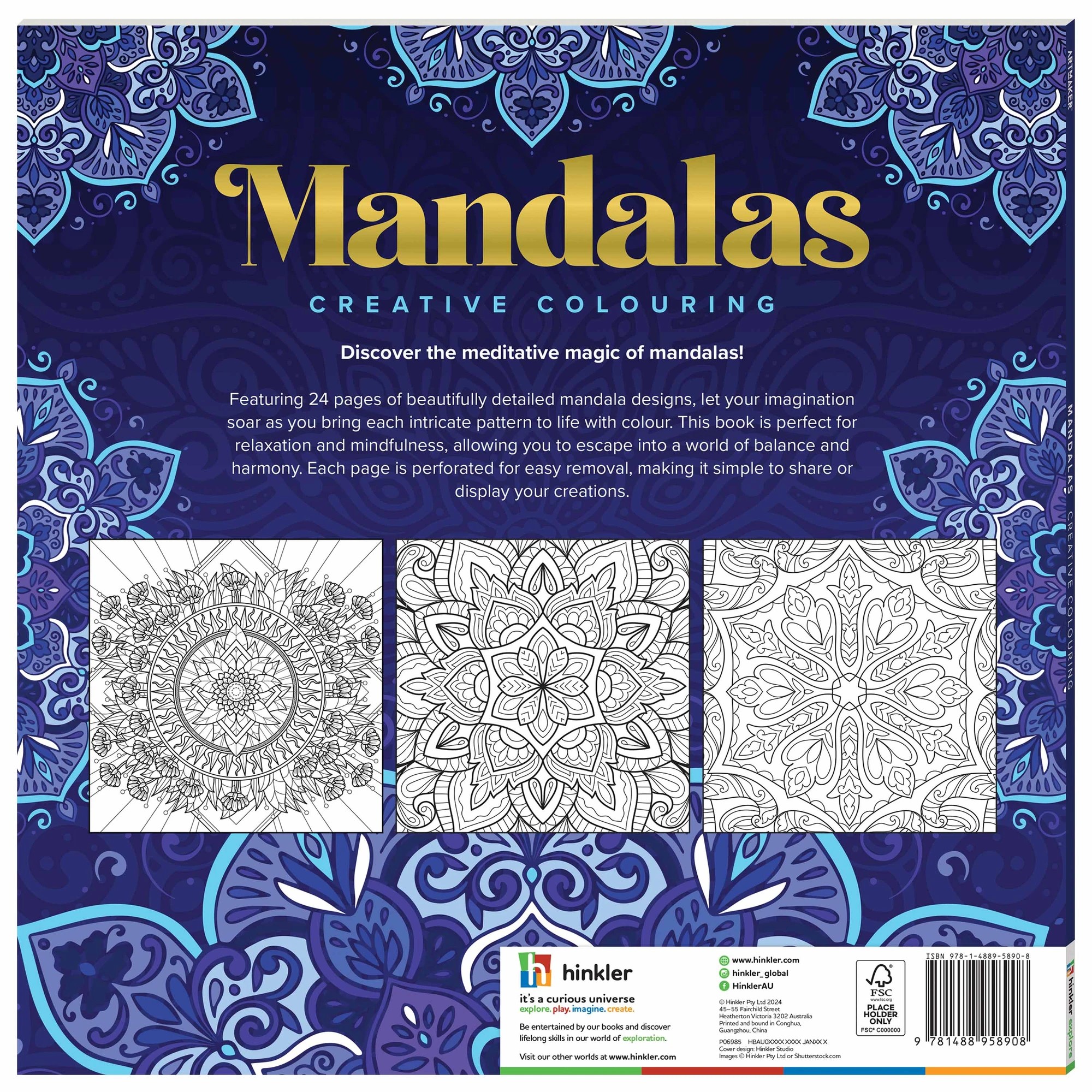 5 Art Maker Mandalas Creative Colouring - Book, 5 of 5