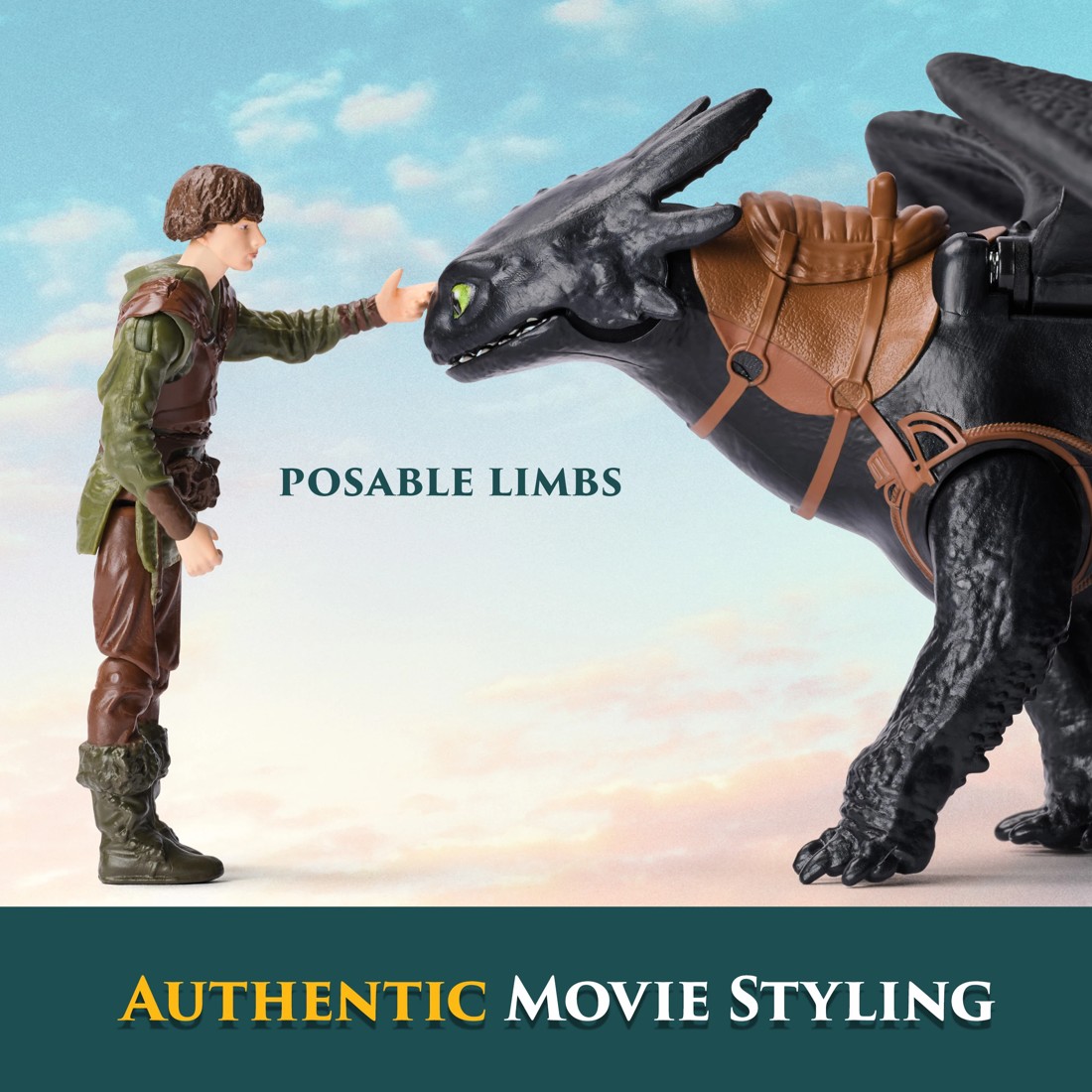 4 How To Train Your Dragon Toothless and Hiccup Action Figure Set, 4 of 7