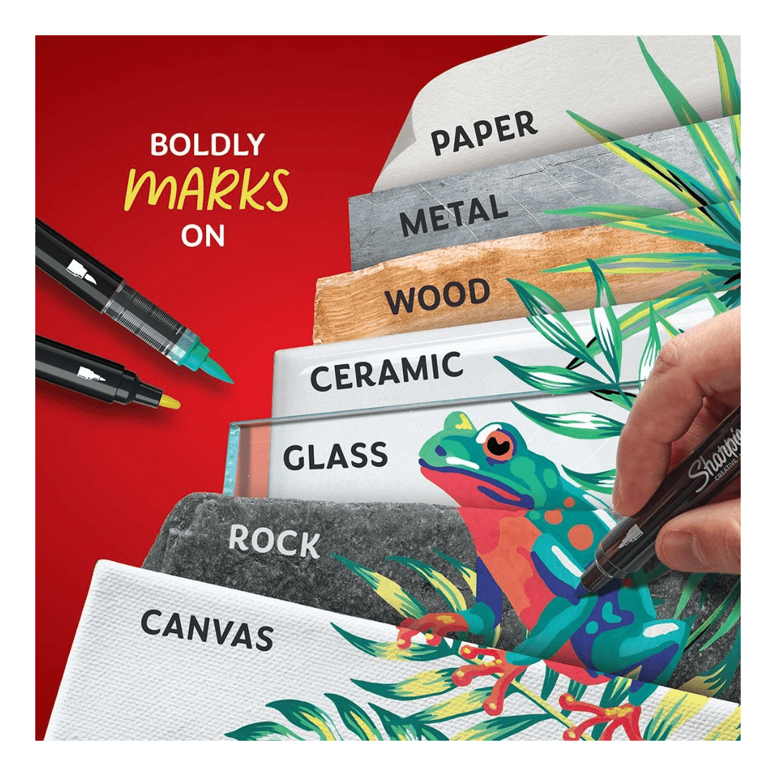 2 Sharpie Creative Acrylic Brush Marker Pink, 2 of 6