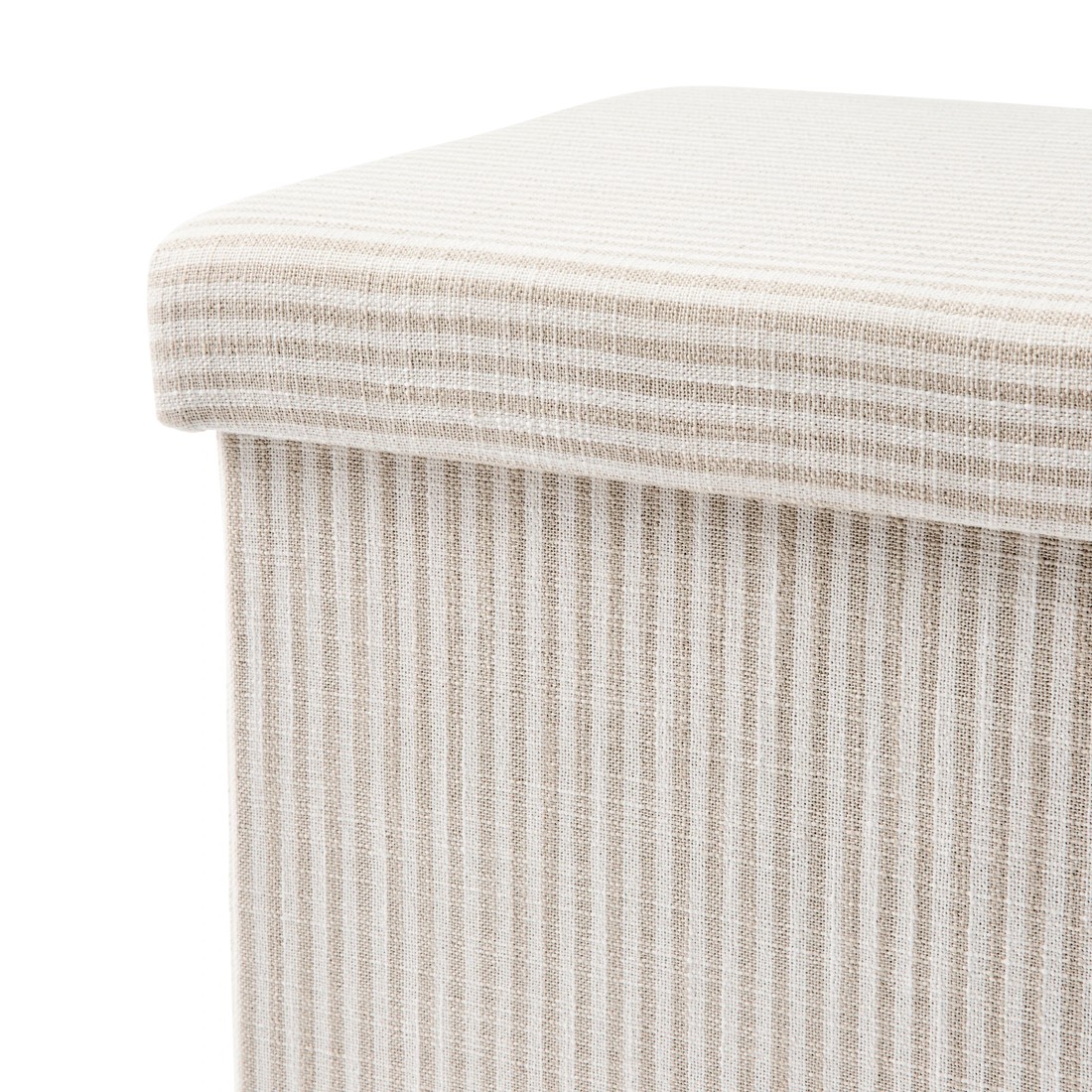 8 Square Storage Ottoman - Beige, 8 of 9