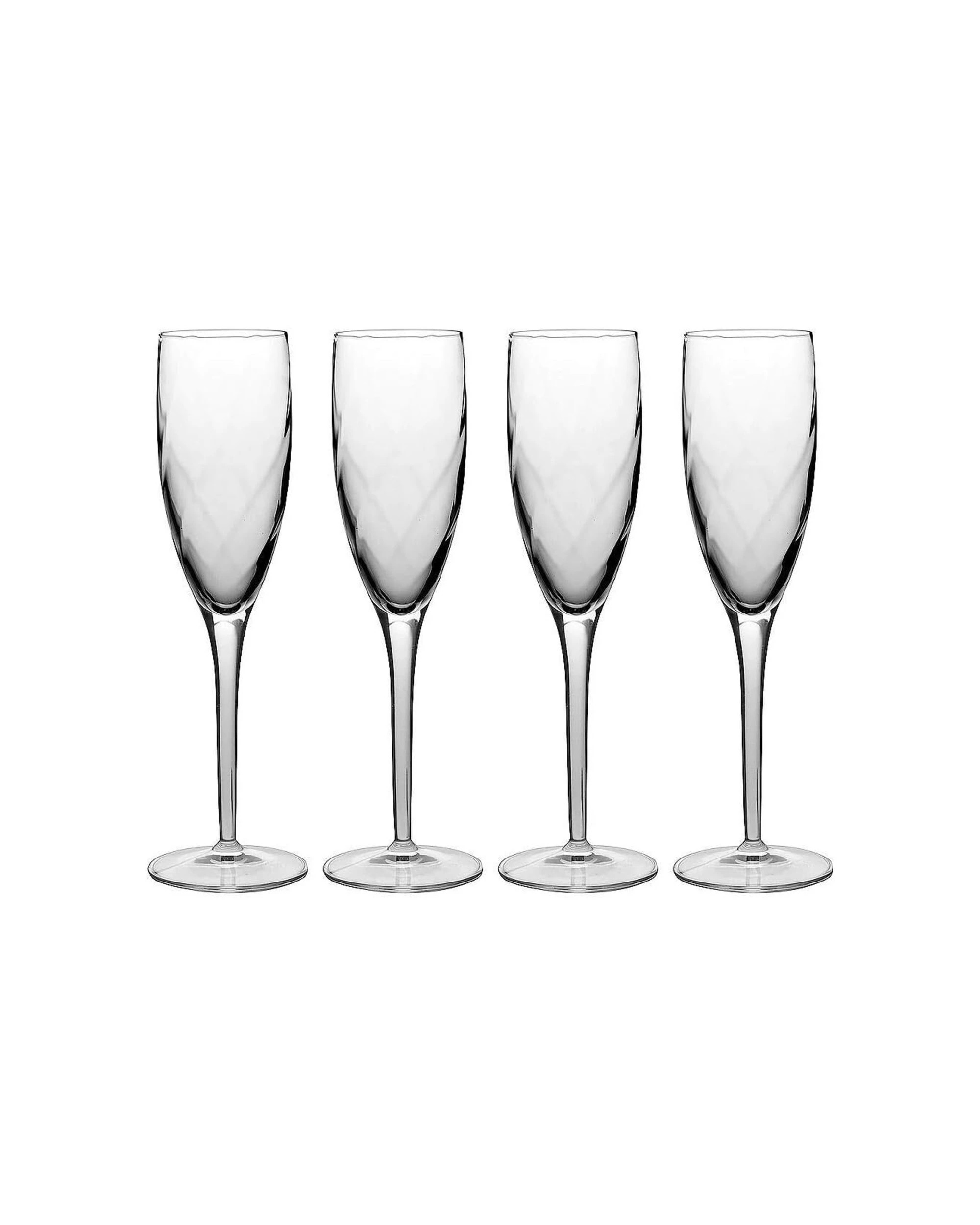 1 Luigi Bormioli 4pc Canaletto Champagne Flute Glasses Set 195ml - Clear, 1 of 2