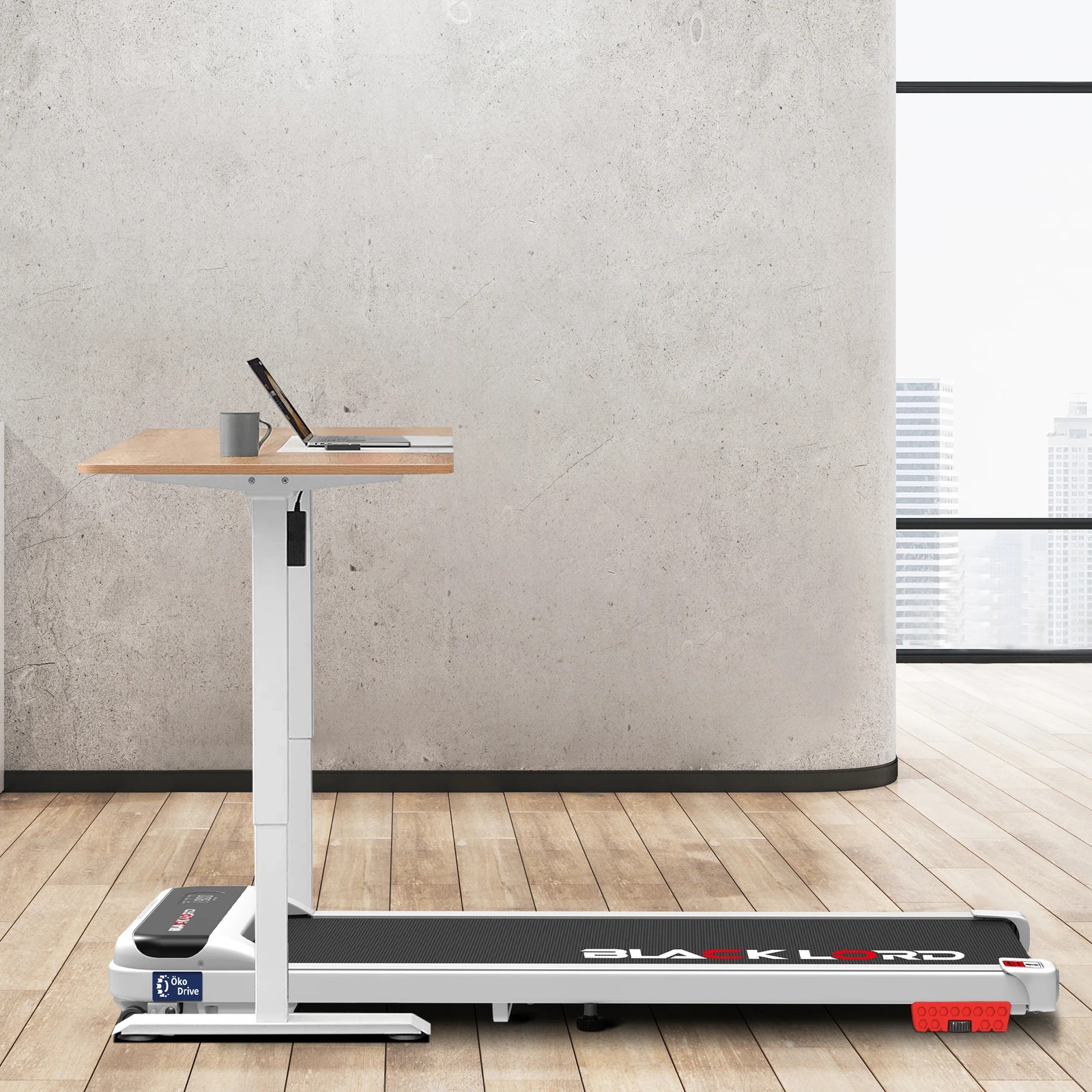 4 Black Lord Treadmill Incline Walking Pad - White, 4 of 9