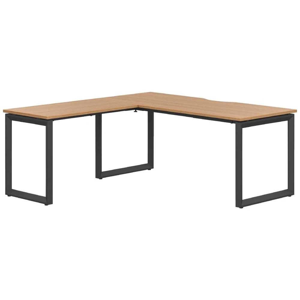 1 Stilford S2 Pro V1 Workstation 1800 x 750mm Oak/Black Desks, Tables and Workstations, 1 of 3