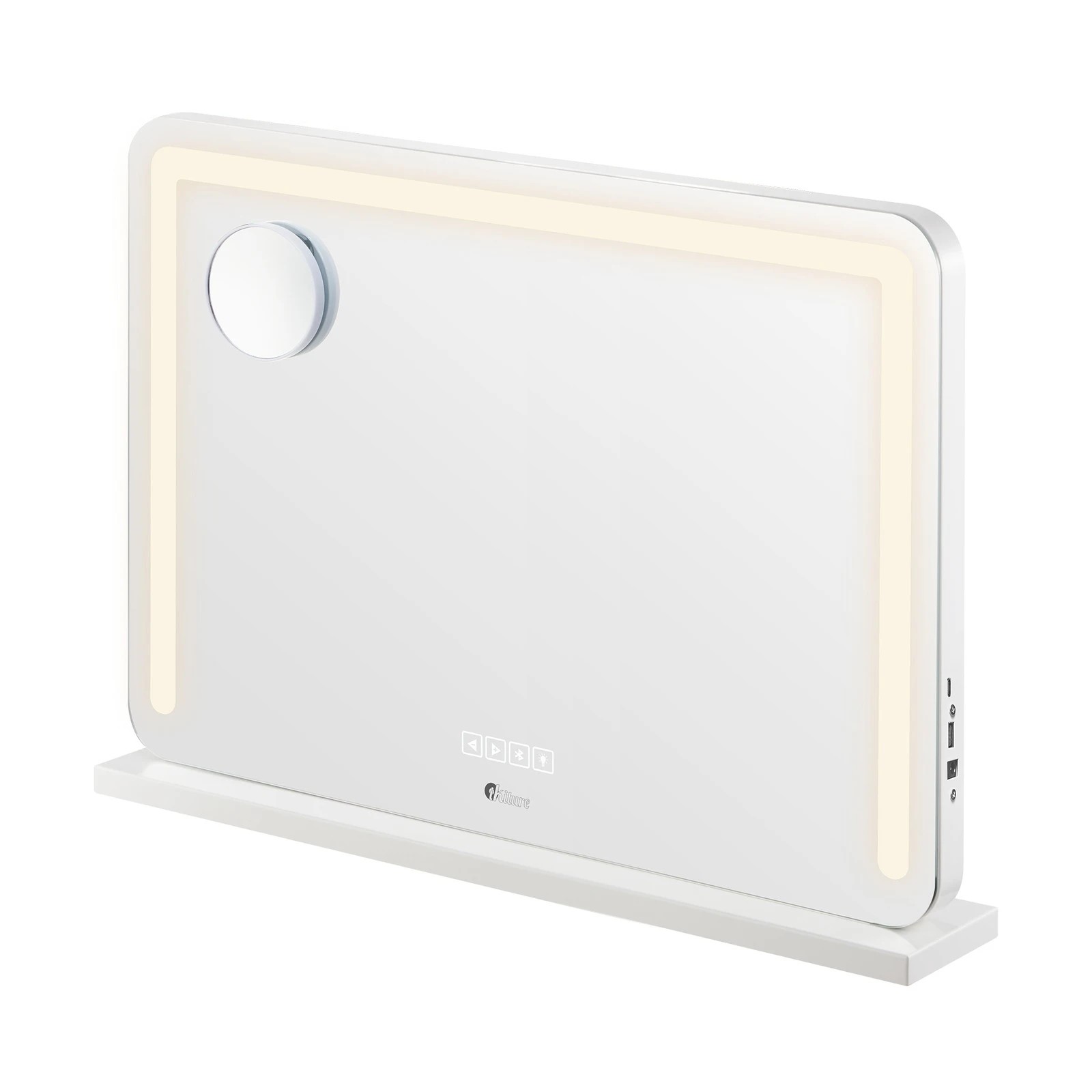 7 Oikiture Bluetooth Hollywood Led Makeup Mirror 80x62cm Vanity Wall Mirrors
 - White, 7 of 7