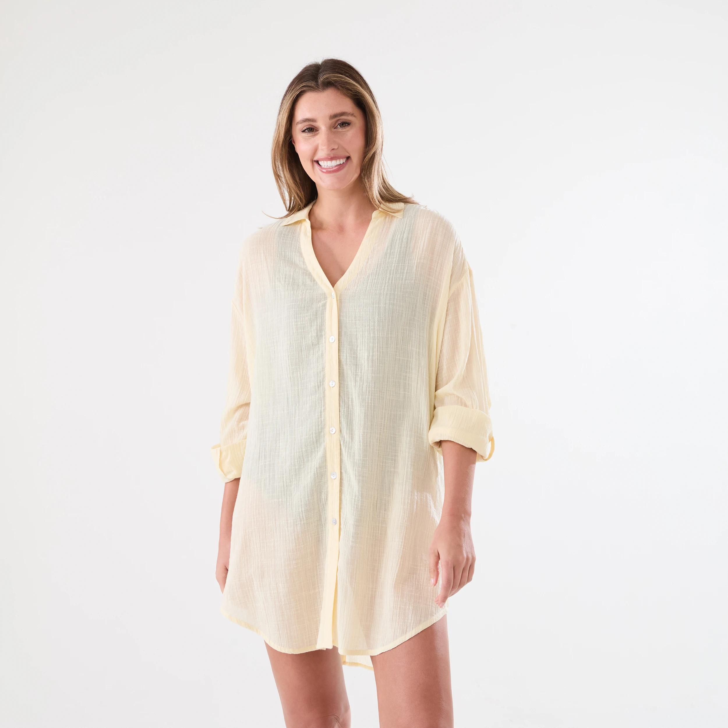 3 Cover Up Shirt DOUBLE CREAM, 3 of 8