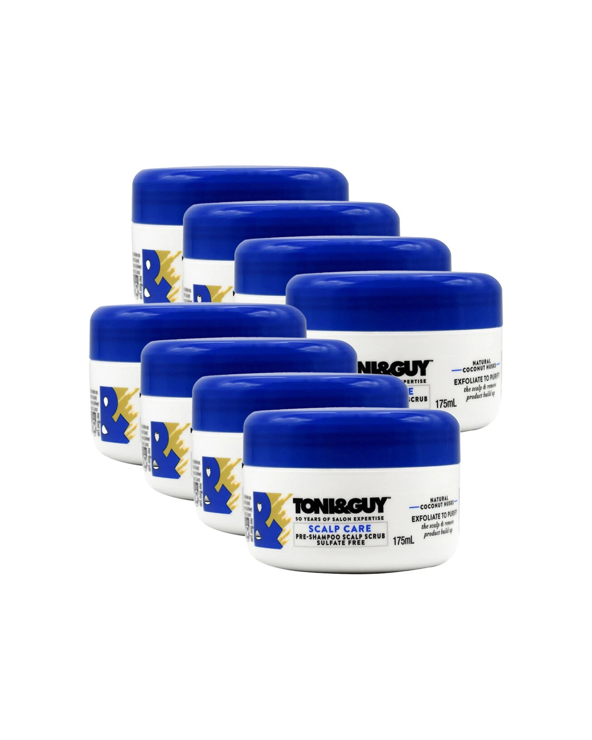 1 Toni & Guy 8PK Scalp Care Pre-Shampoo Scrub Sulfate-Excluded 175ml - White, 1 of 4