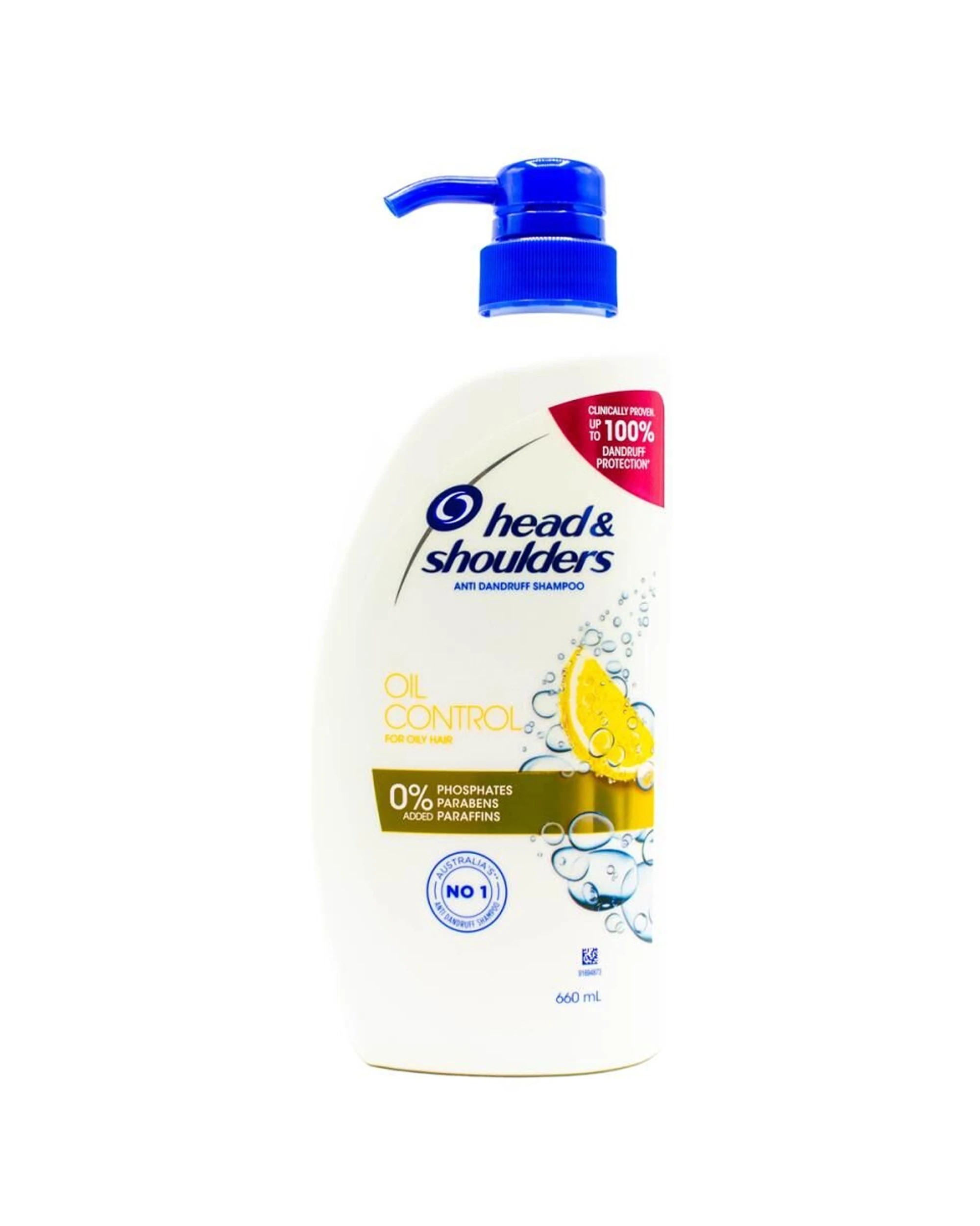 2 HEAD AND SHOULDERS 6PK Anti Dandruff Shampoo 660ml Oil Control Citrus Extract - White, 2 of 3