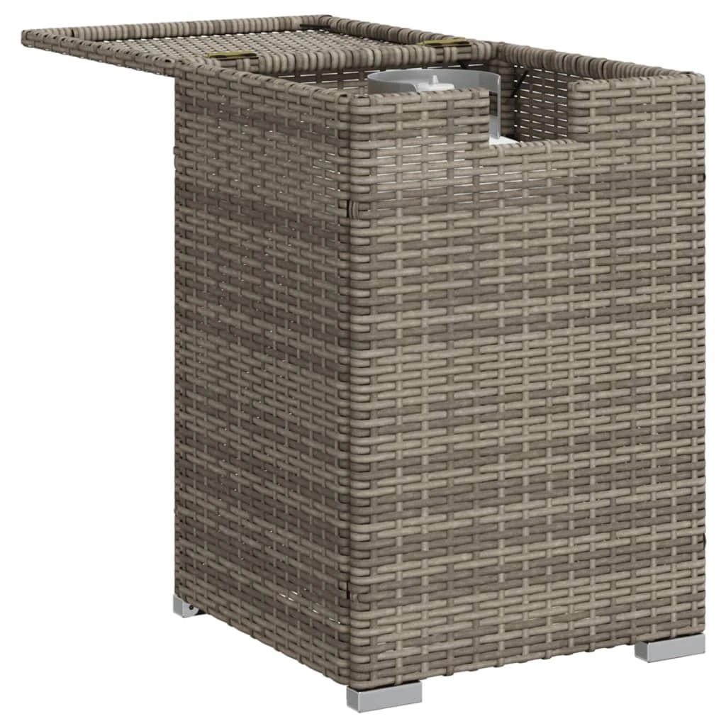 4 vidaXL propane tank cover table Ample Storage - Grey - Grey, 4 of 9