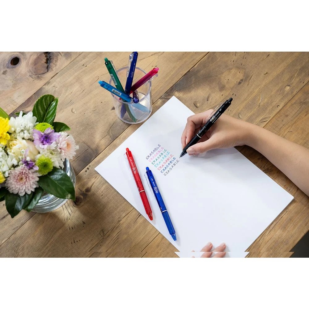 8 PILOT FriXion Clicker Erasable Gel Pen 0.7mm Blue 4 Pack, 8 of 9