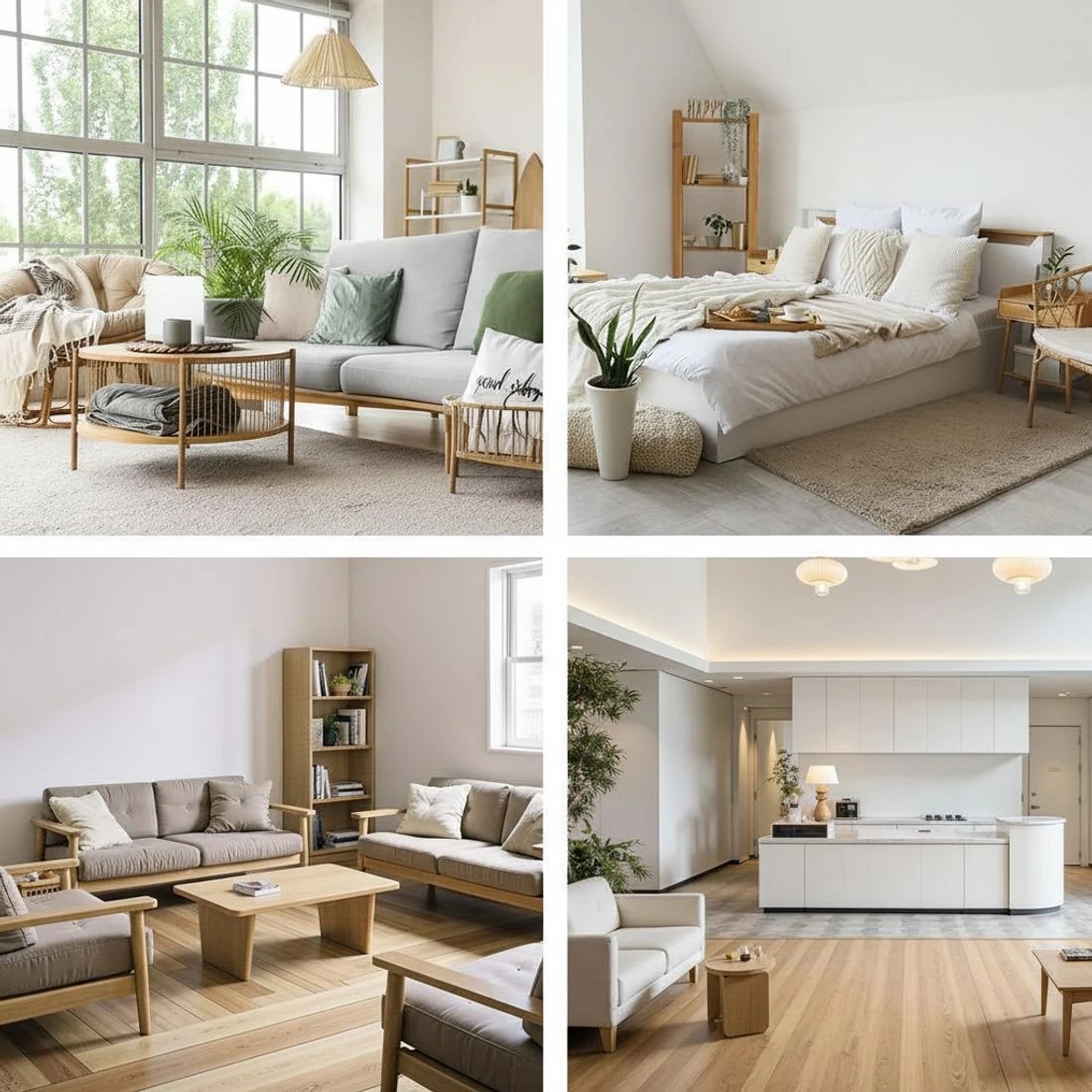 6 Artiss Coffee Table Drawer Shelf Marble Effect Wood& - Natural, 6 of 7