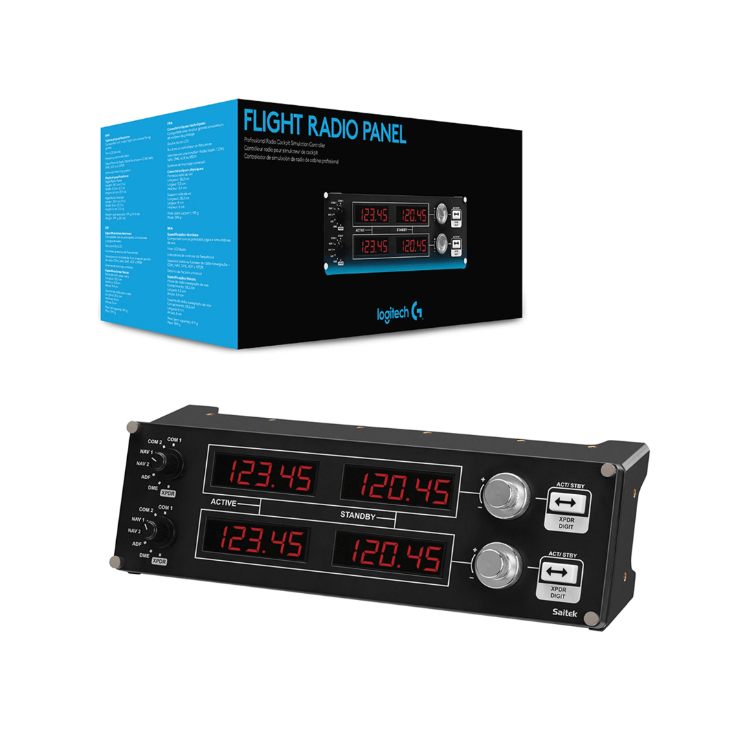 1 Logitech G Flight Radio Panel - Black, 1 of 5