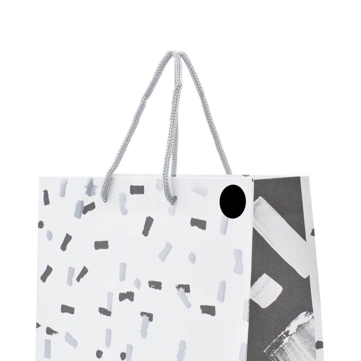 3 Hallmark Medium White & Silver Confetti Gift Bag, 3 of 3
