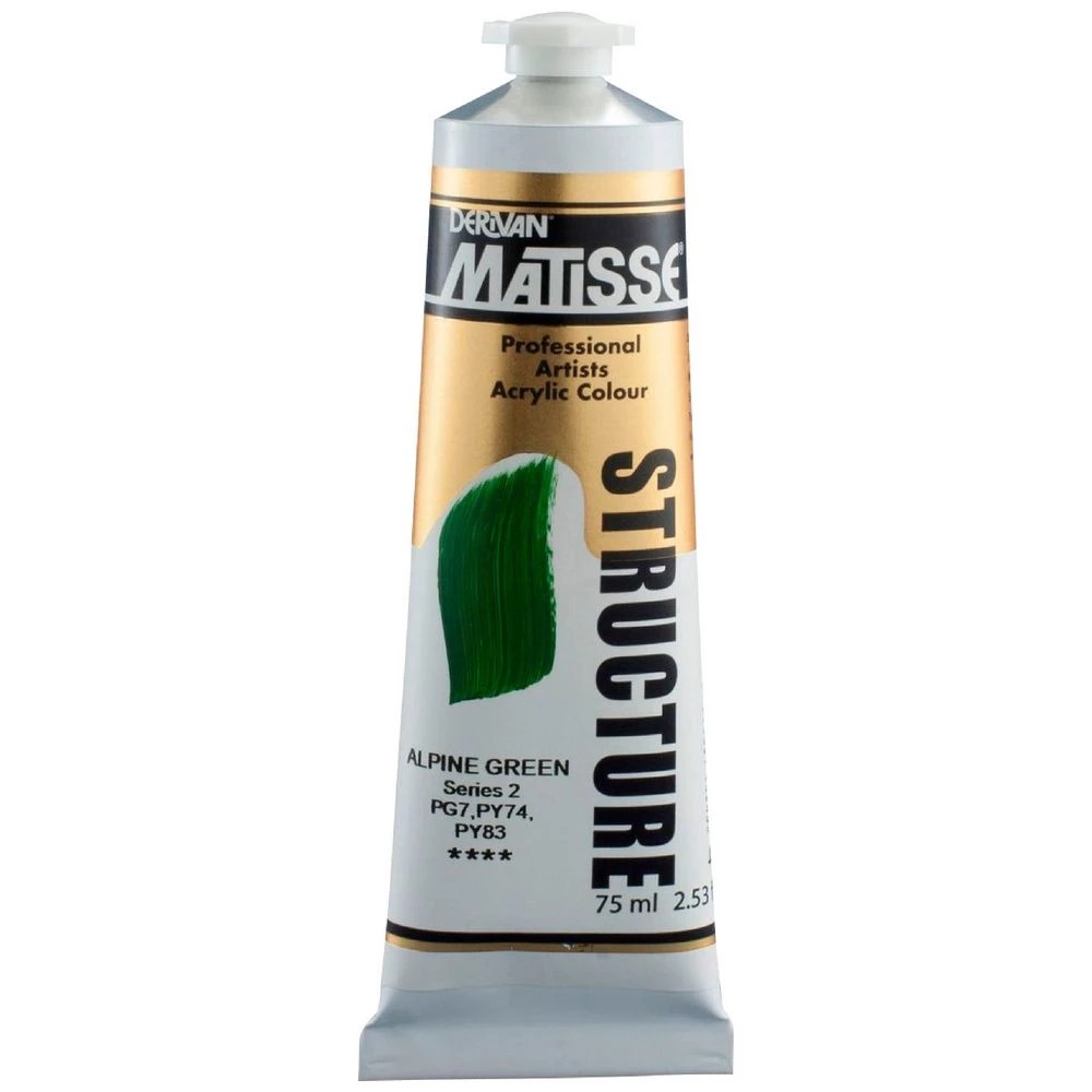 1 Derivan Matisse Structure Paint 75mL Alpine Green S2, 1 of 2
