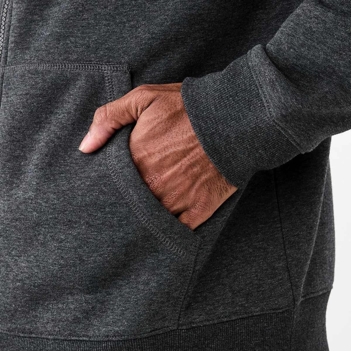7 Comfort Zip Through Hoodie Gry Chmrle, 7 of 7