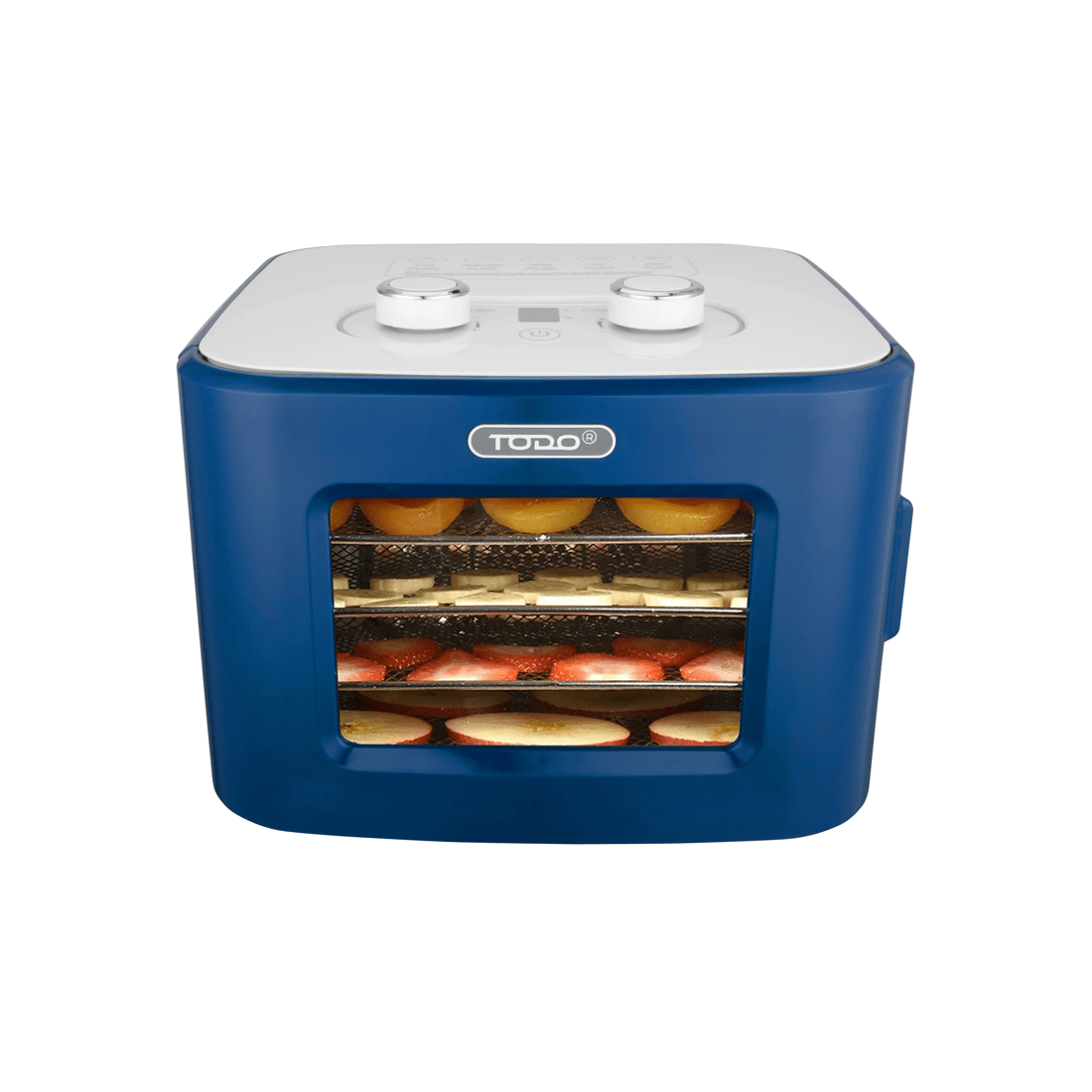 2 TODO 400W Food Dehydrator Stainless Steel Interior Preserve Yogurt Fruit Dryer Jerky Maker - Blue, 2 of 8