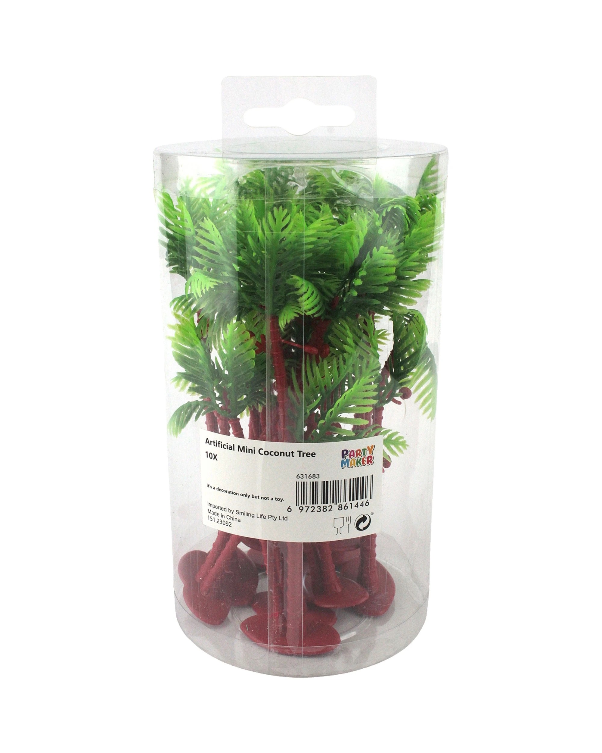 2 Oceana Mini Artificial Coconut Trees Pack of 10 - Green, 2 of 2