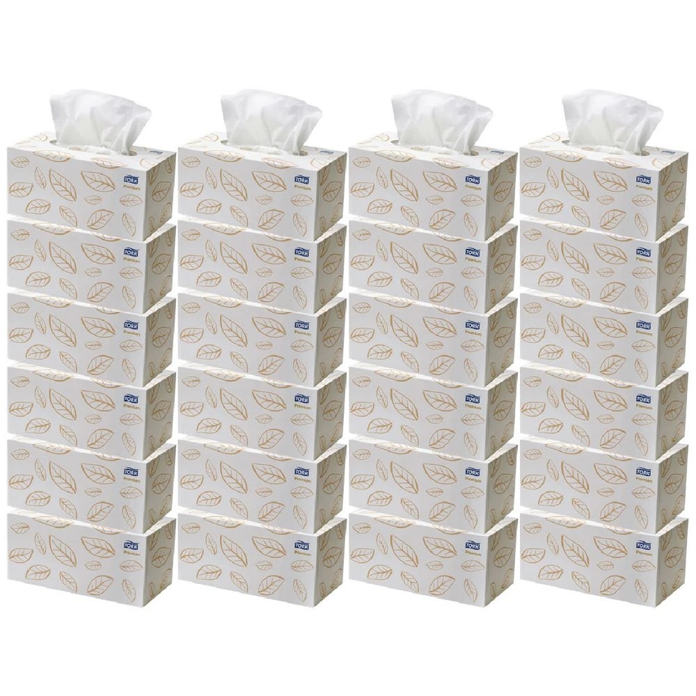 1 Tork Premium 2 Ply Facial Tissues 224 Sheets 24 Boxes, 1 of 2