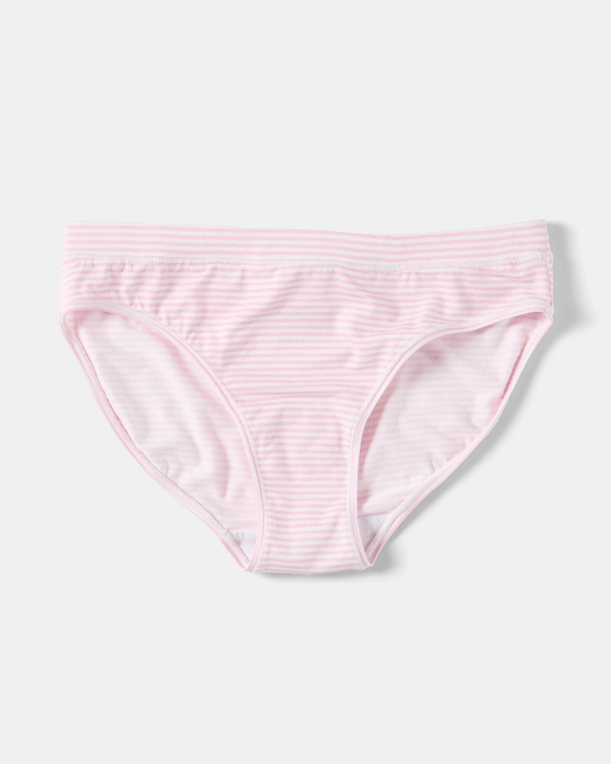 3 3 Pack Bamboo Briefs Pnk Stripe, 3 of 5