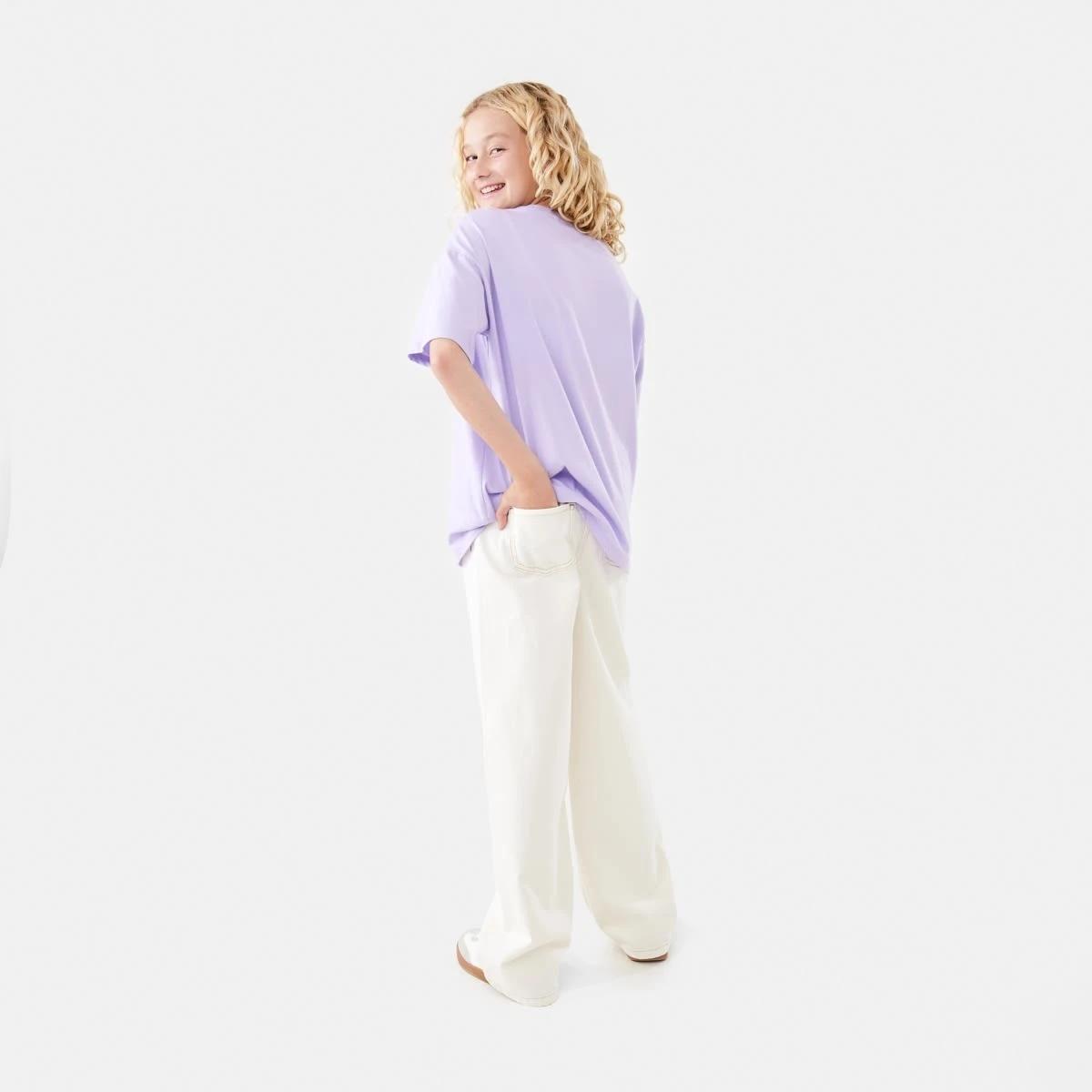 4 Wide Leg Elastic Jeans CHALK, 4 of 6