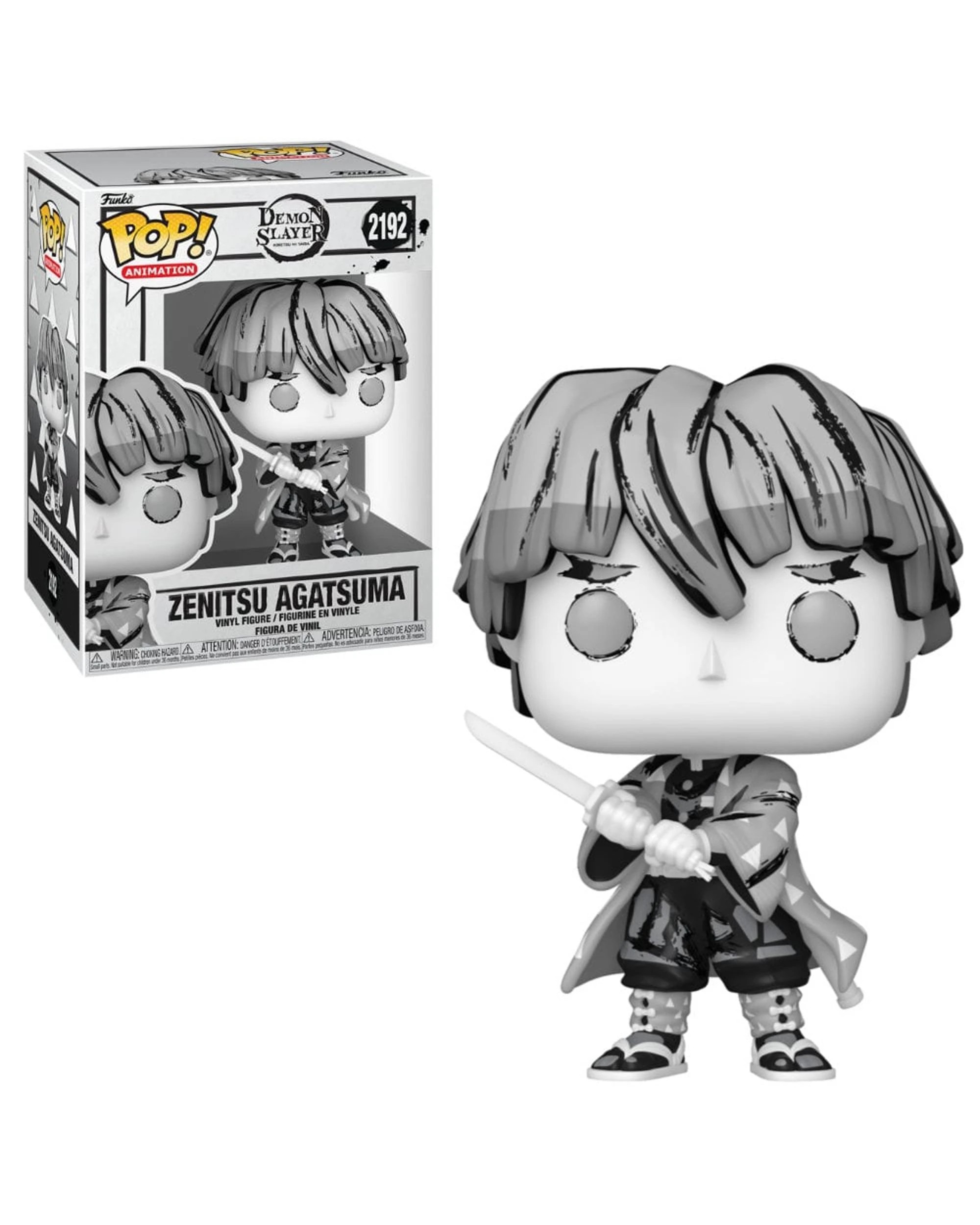 1 Demon Slayer Zenitsu Agatsuma - Sumi-Ink -  Funko POP! Vinyl, 1 of 3