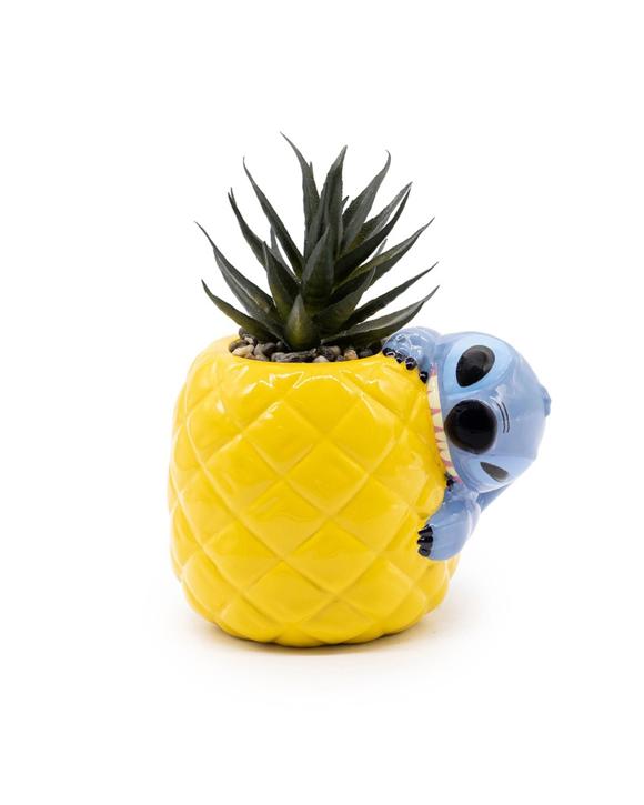 Disney - Lilo & Stitch - Stitch Biting Pineapple Plant Pot (with Plant)