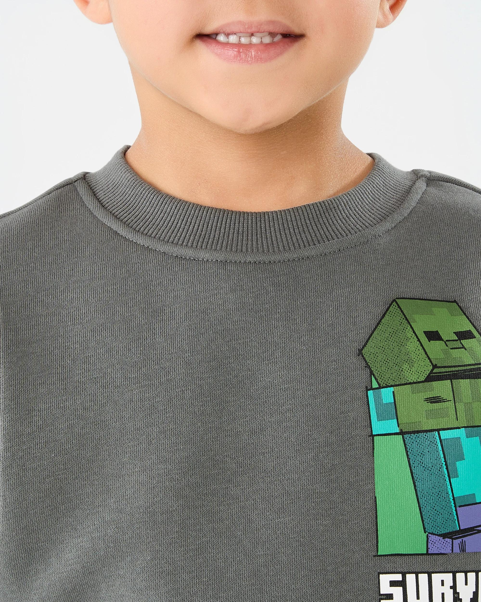 4 Minecraft License Oversized Crew Neck Sweatshirt Minecraft, 4 of 9
