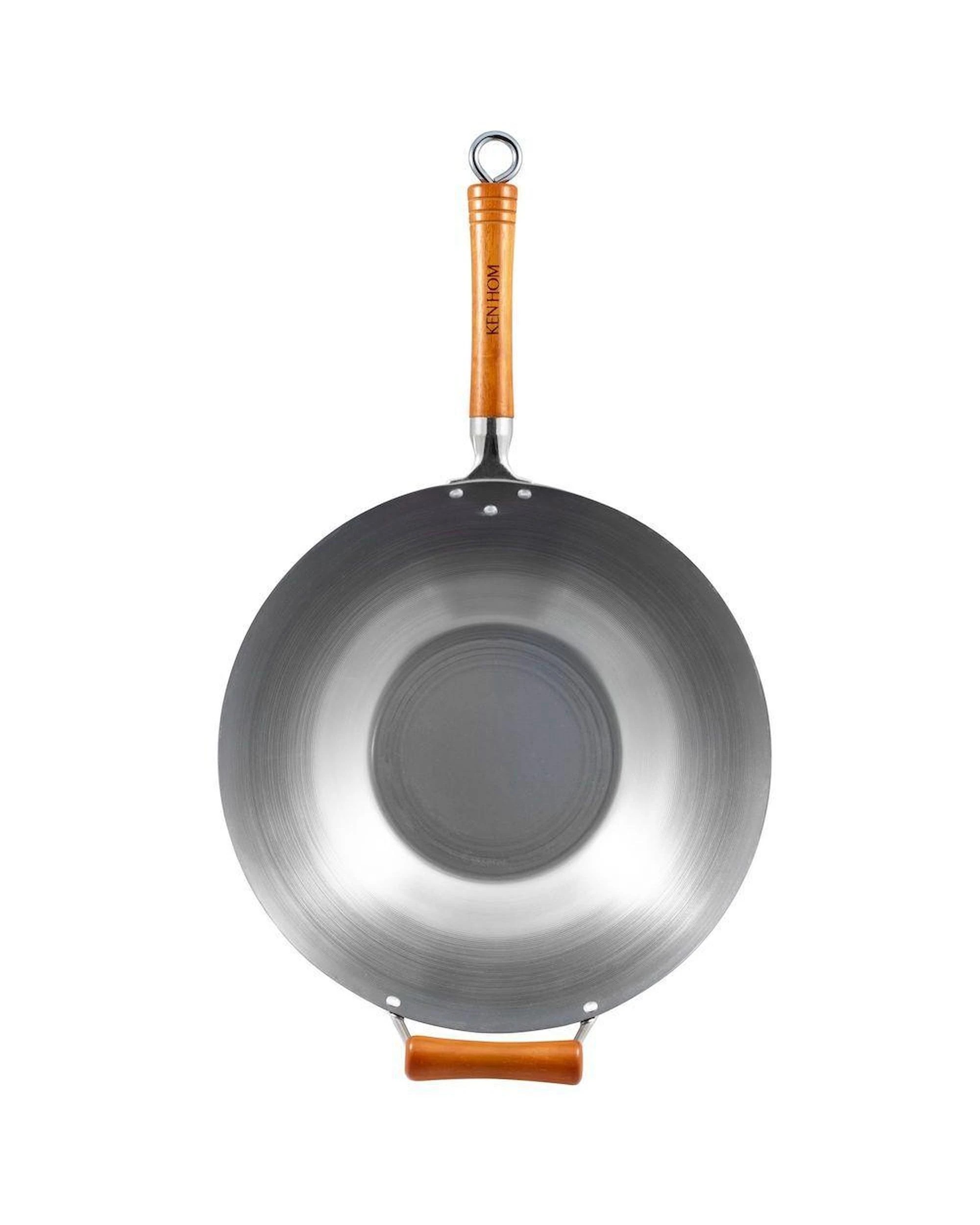 2 Ken Hom Excellence Carbon Steel Wok 36cm, 2 of 3
