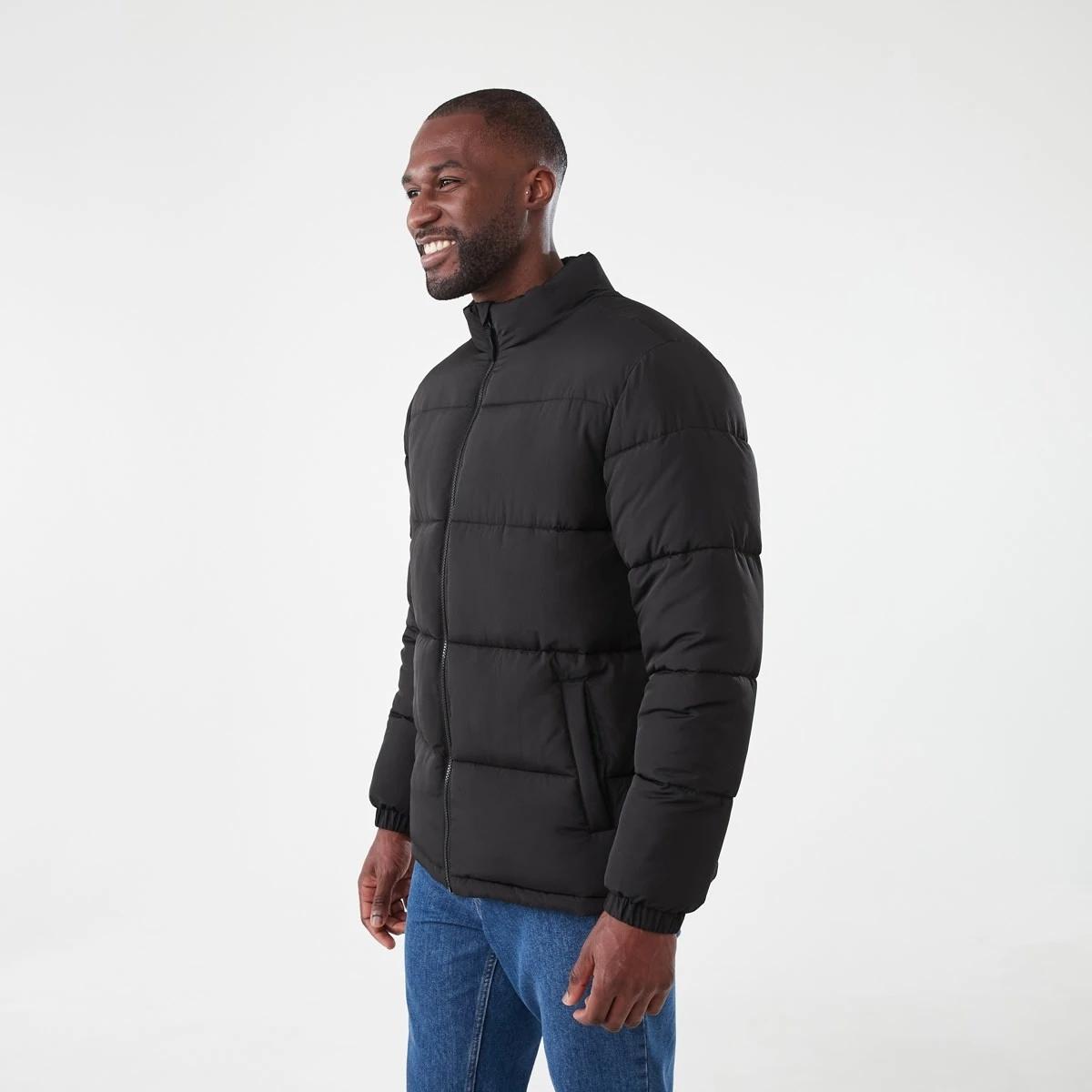 3 Funnel Neck Puffer Jacket Black, 3 of 7