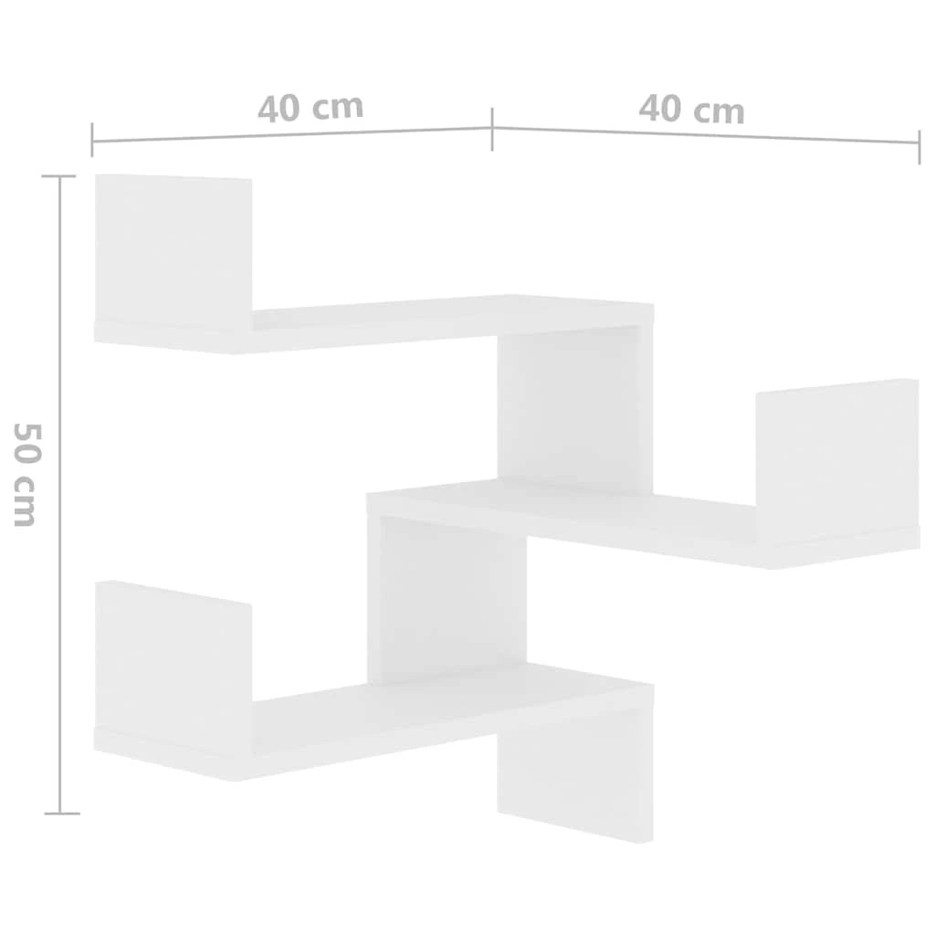 9 vidaXL Wall shelf Wall mounting - White, 9 of 9