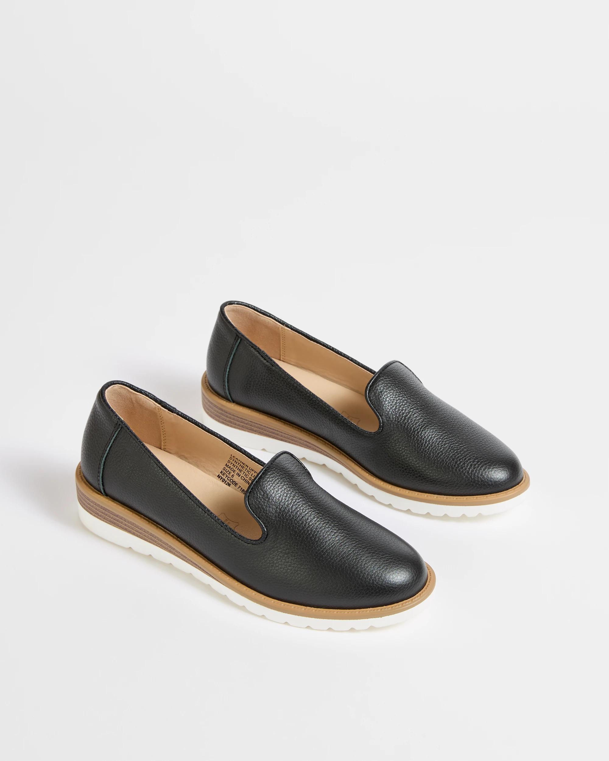 2 Target Woman Genuine Leather Forest Albert Wedge BLACK, 2 of 3