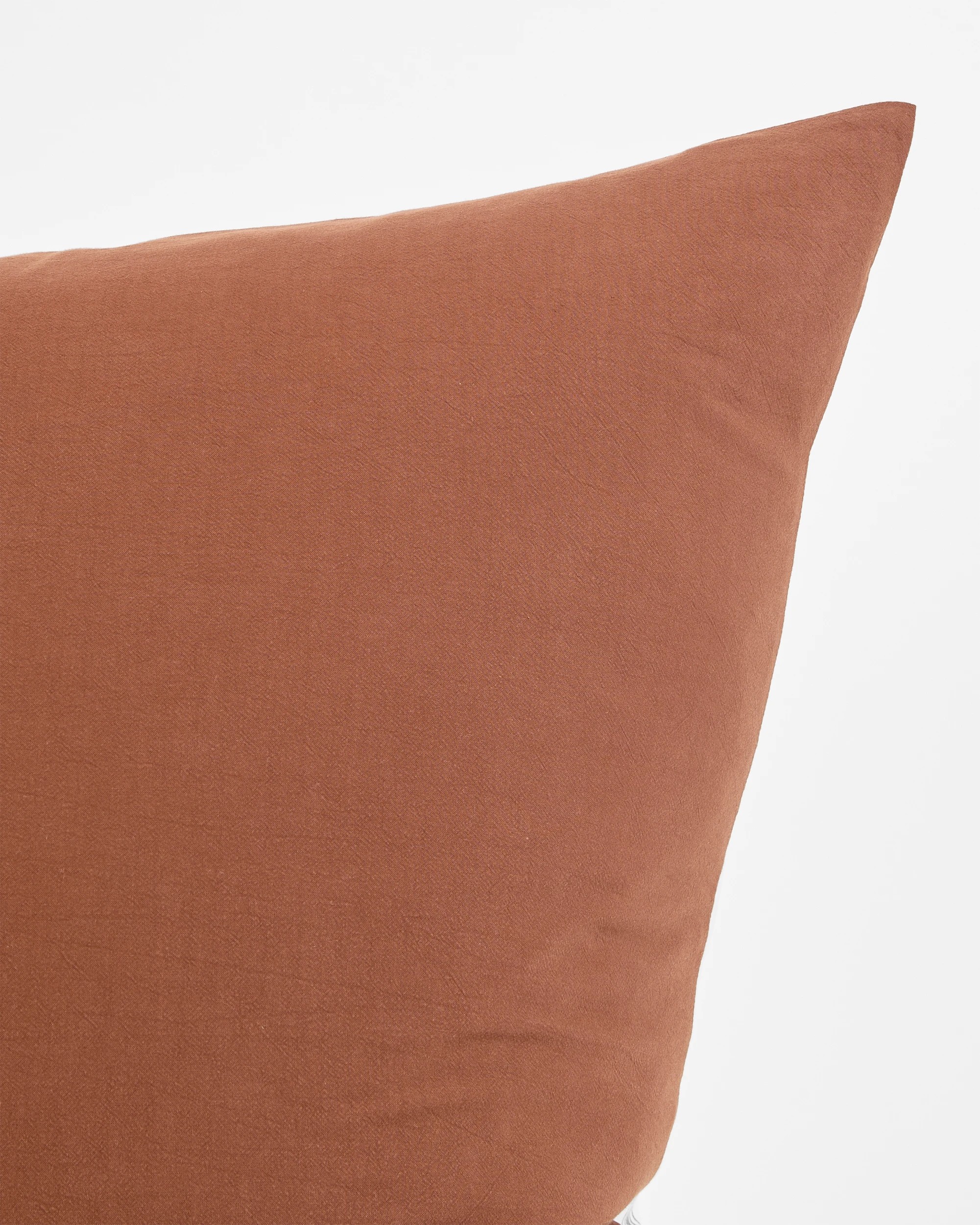 3 Arlo Cotton Stonewash European Pillowcase - One Size - Brown, 3 of 5