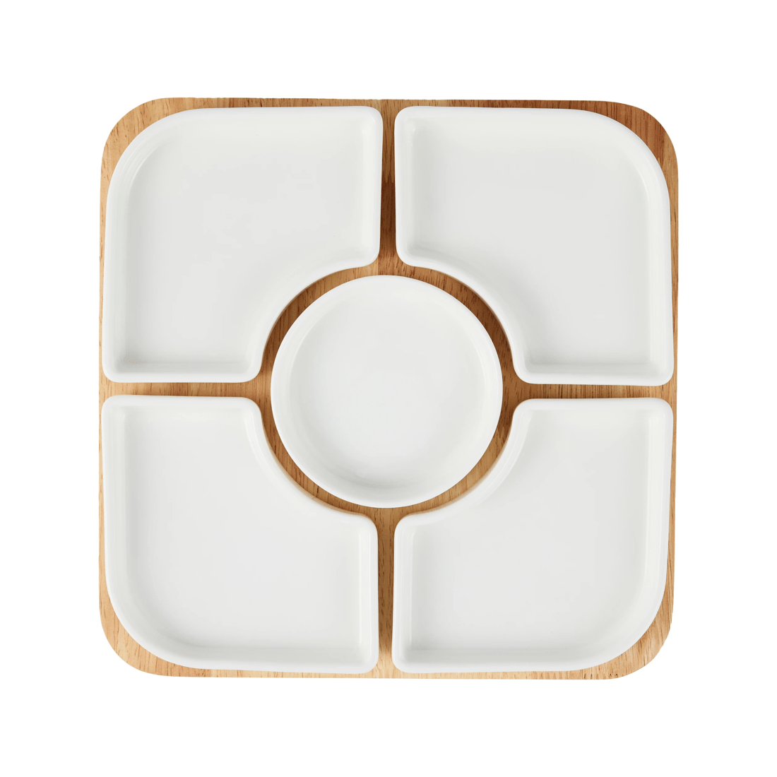 2 White Sectional Serve Set, 2 of 5