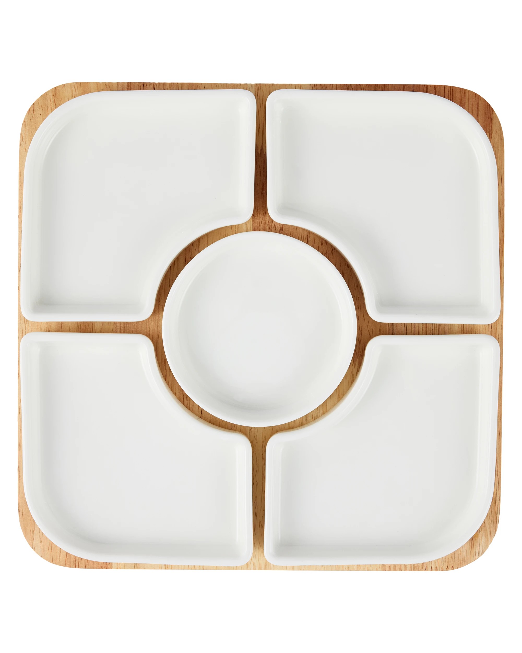 2 White Sectional Serve Set, 2 of 5