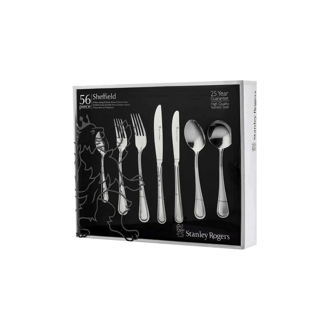 4 56pc Stanley Rogers Sheffield Stainless Steel Cutlery Family Dinner Party Set
 - Silver, 4 of 4