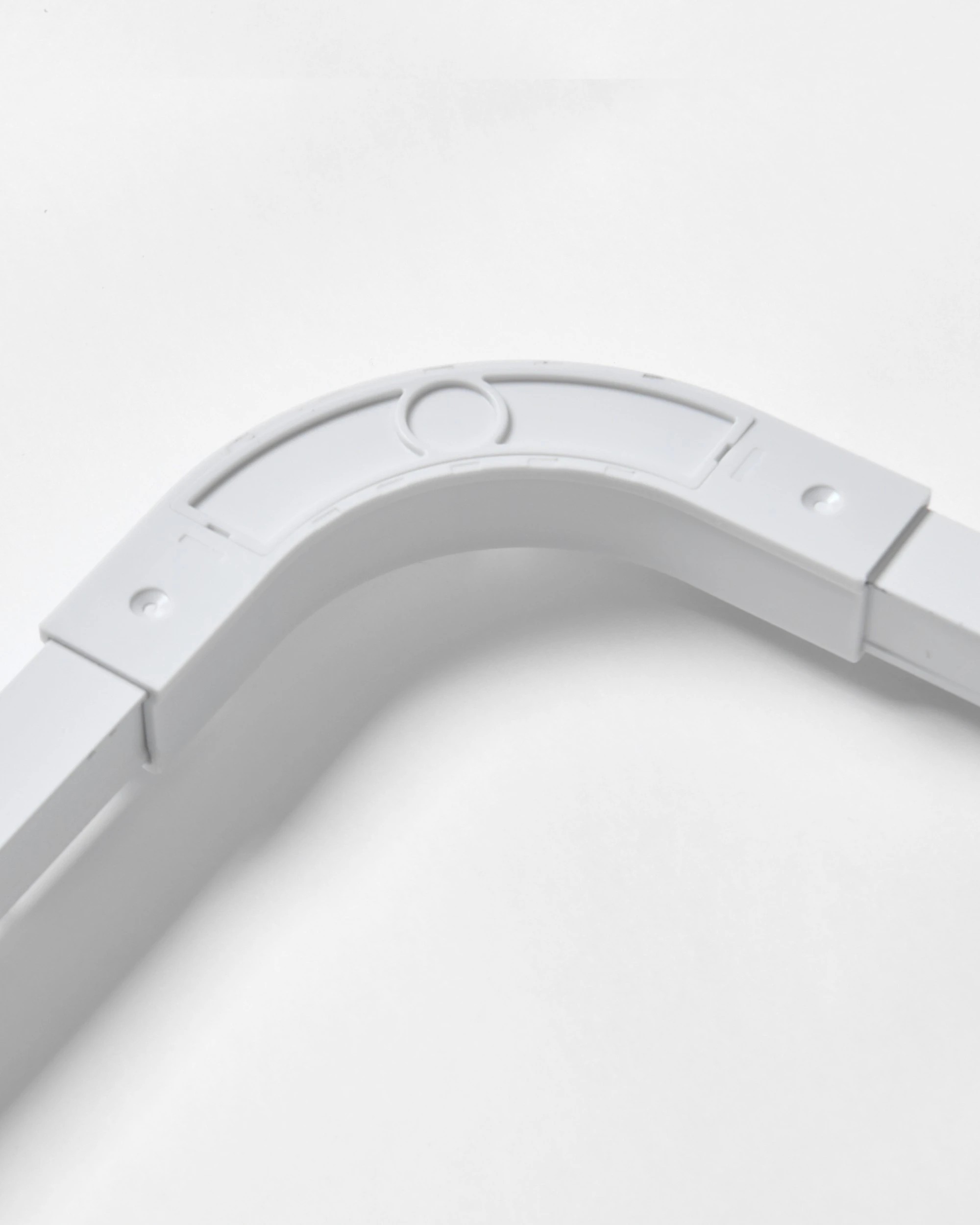2 Cadence & Co. S-Fold Curtain Track Corner Connector - White, 2 of 4