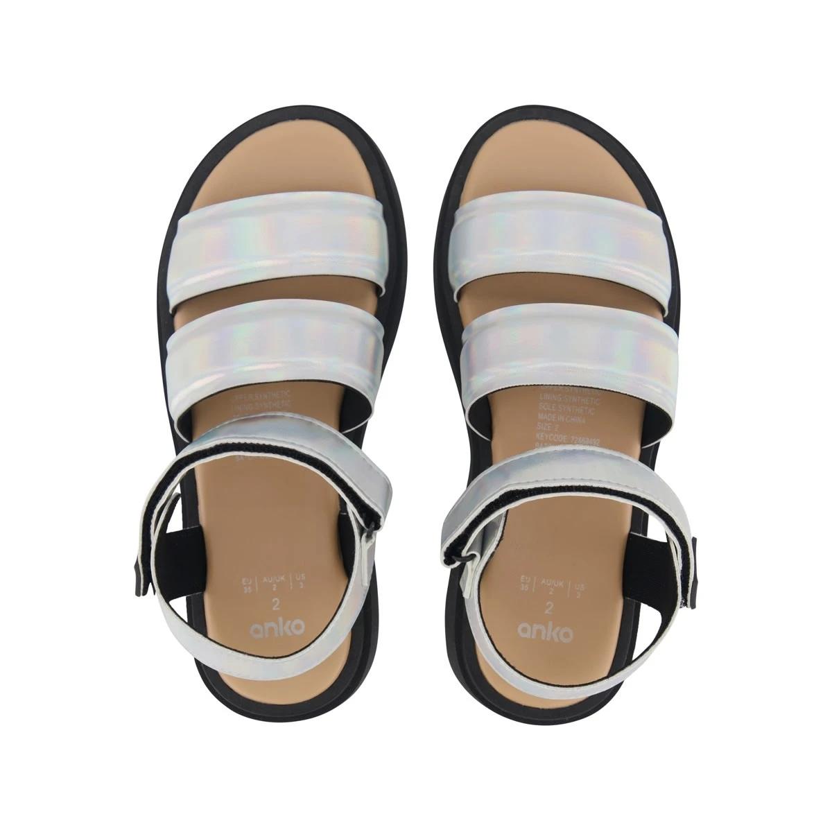 3 Senior Chunky Sandals Irridsilvr, 3 of 4