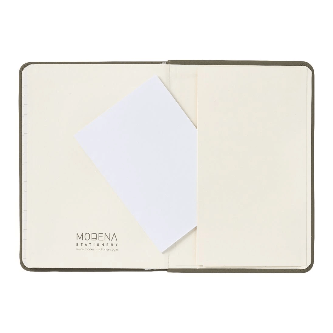 5 Modena A6 PU Ruled Notebook Olive, 5 of 5