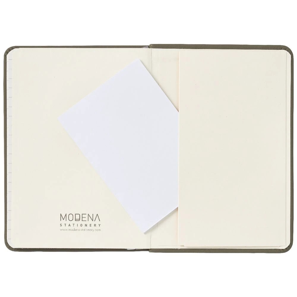5 Modena A6 PU Ruled Notebook Olive, 5 of 5