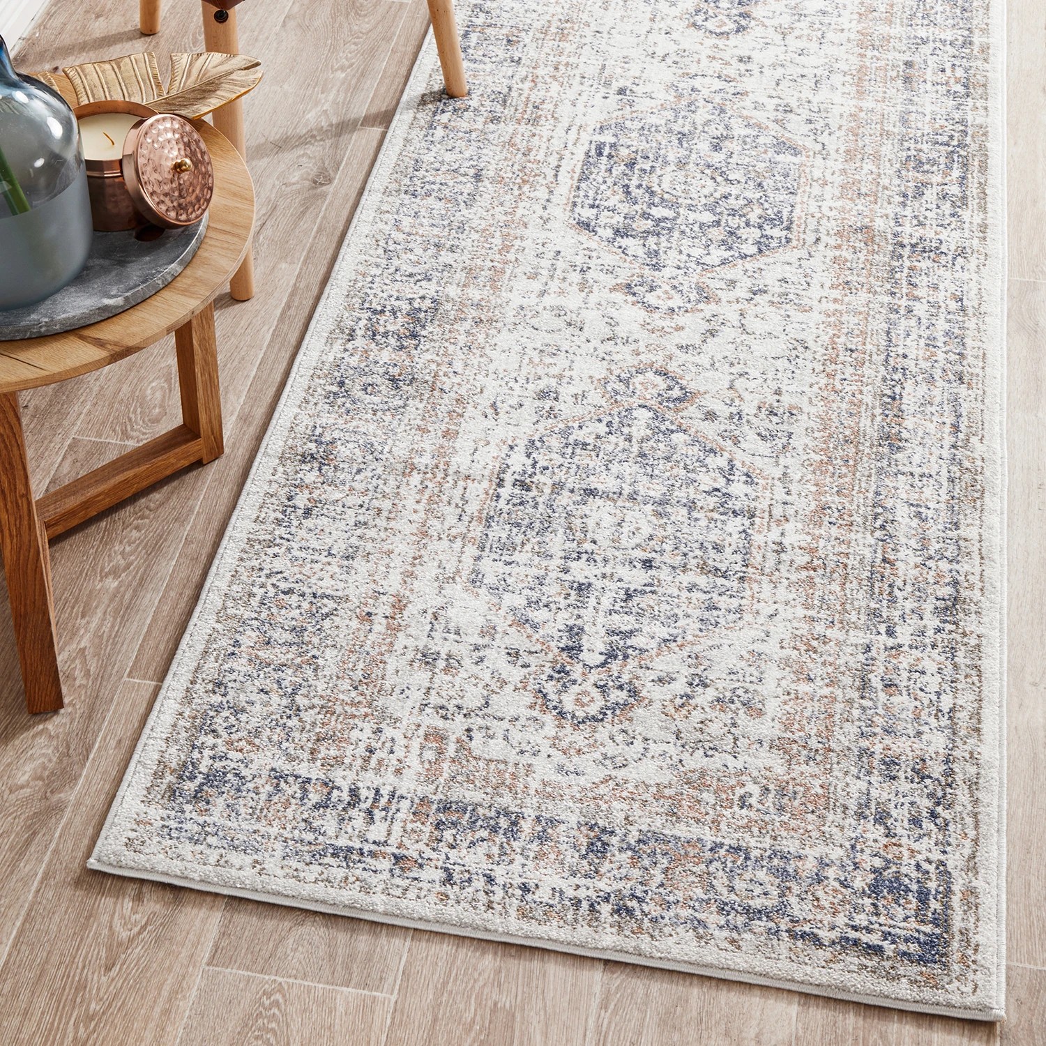 1 Common Ground Rugs Elite Lorissa 300x80cm - Medium Runner Power Loomed Pet Friendly Rug - Natural, 1 of 9