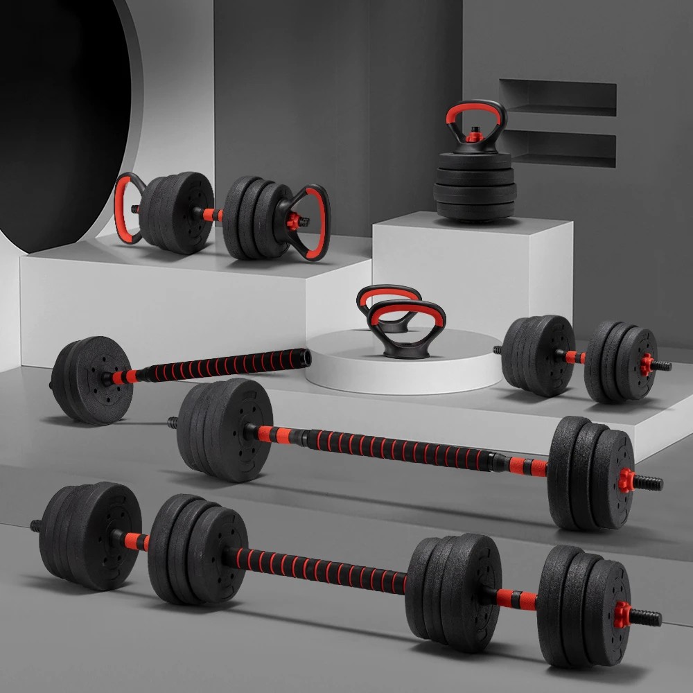 3 ProPulse 25KG Adjustable Dumbbell Barbell Set Home Gym Weights Exercise - Black, 3 of 3
