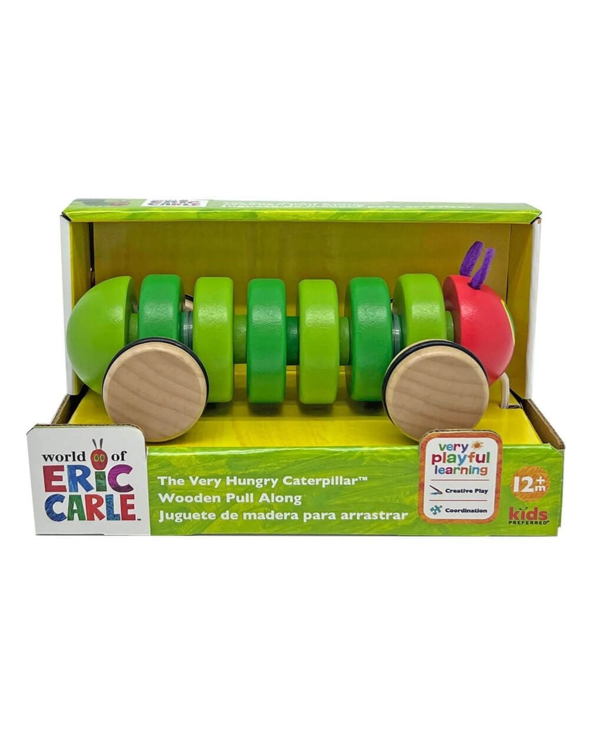 1 The World of Eric Carle Very Hungry Caterpillar Wooden Pull Along Toy, 1 of 1