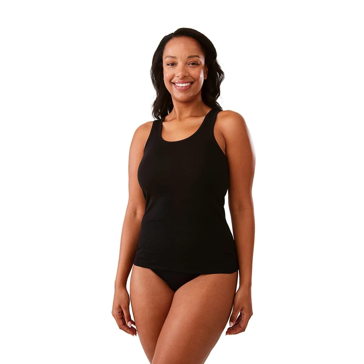 3 3 Pack Essential Cotton Tank Black, 3 of 9