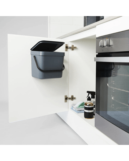 5L Stainless Steel Over Door Bin