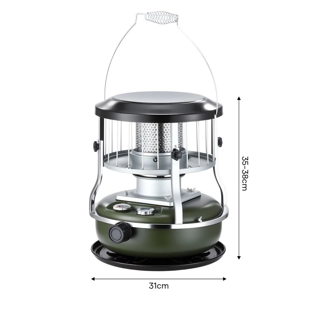 4 AUSWAY 2 in 1 Kerosene Heater Stove Portable Adjustable Camping Heating Cooking, 4 of 5