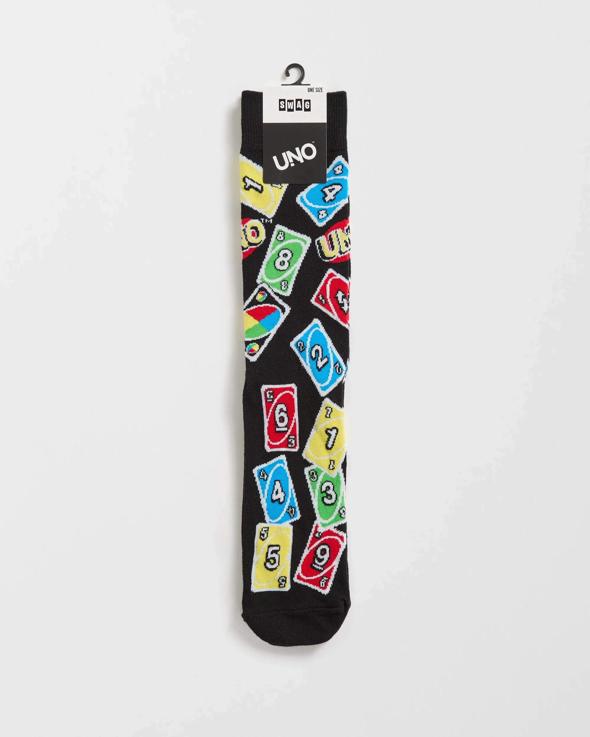 2 UNO Licensed Crew Socks - Swag UNO, 2 of 3