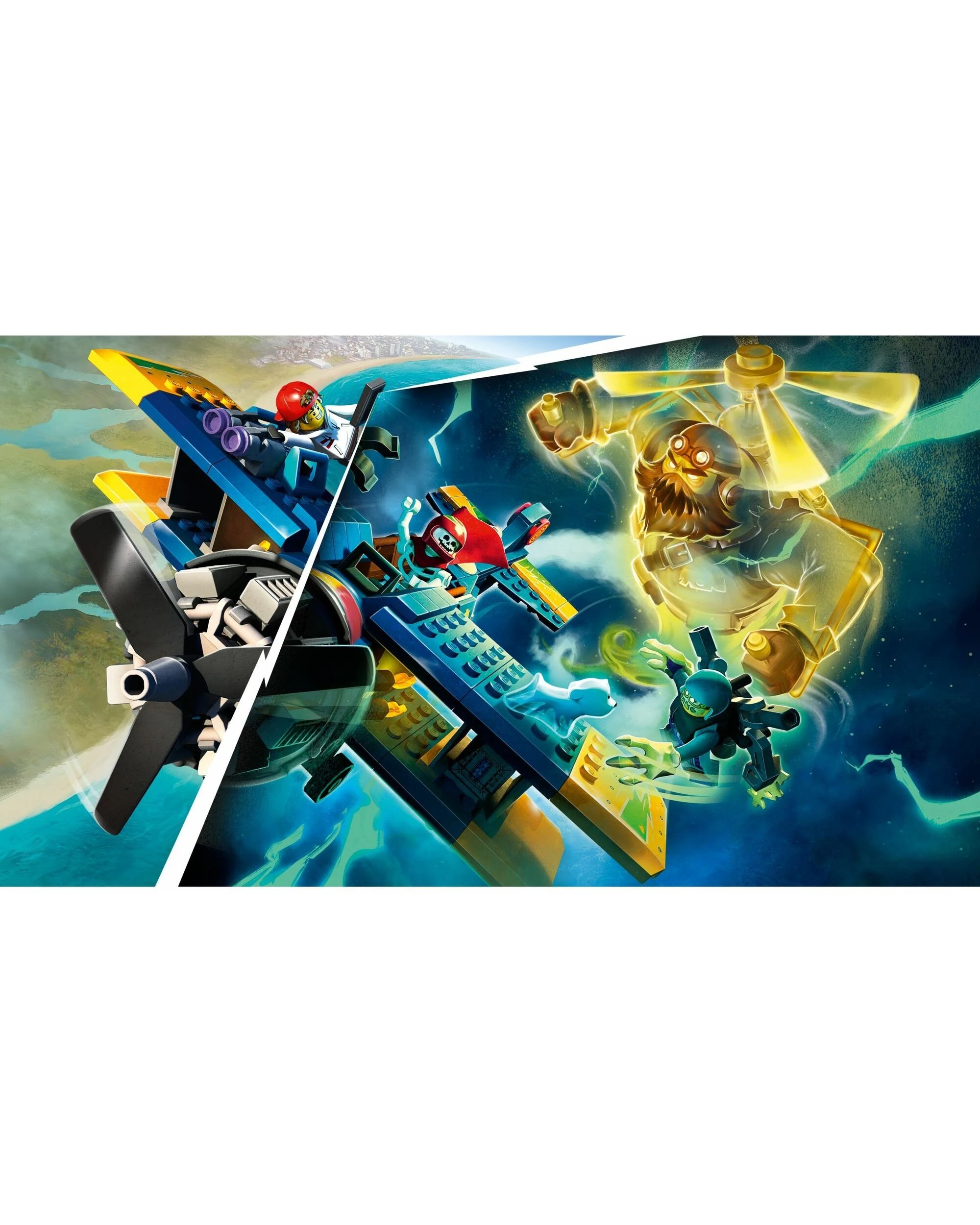 2 LEGO 70429 El Fuego's Stunt Plane: Hidden Side AR Playset, 2 of 5