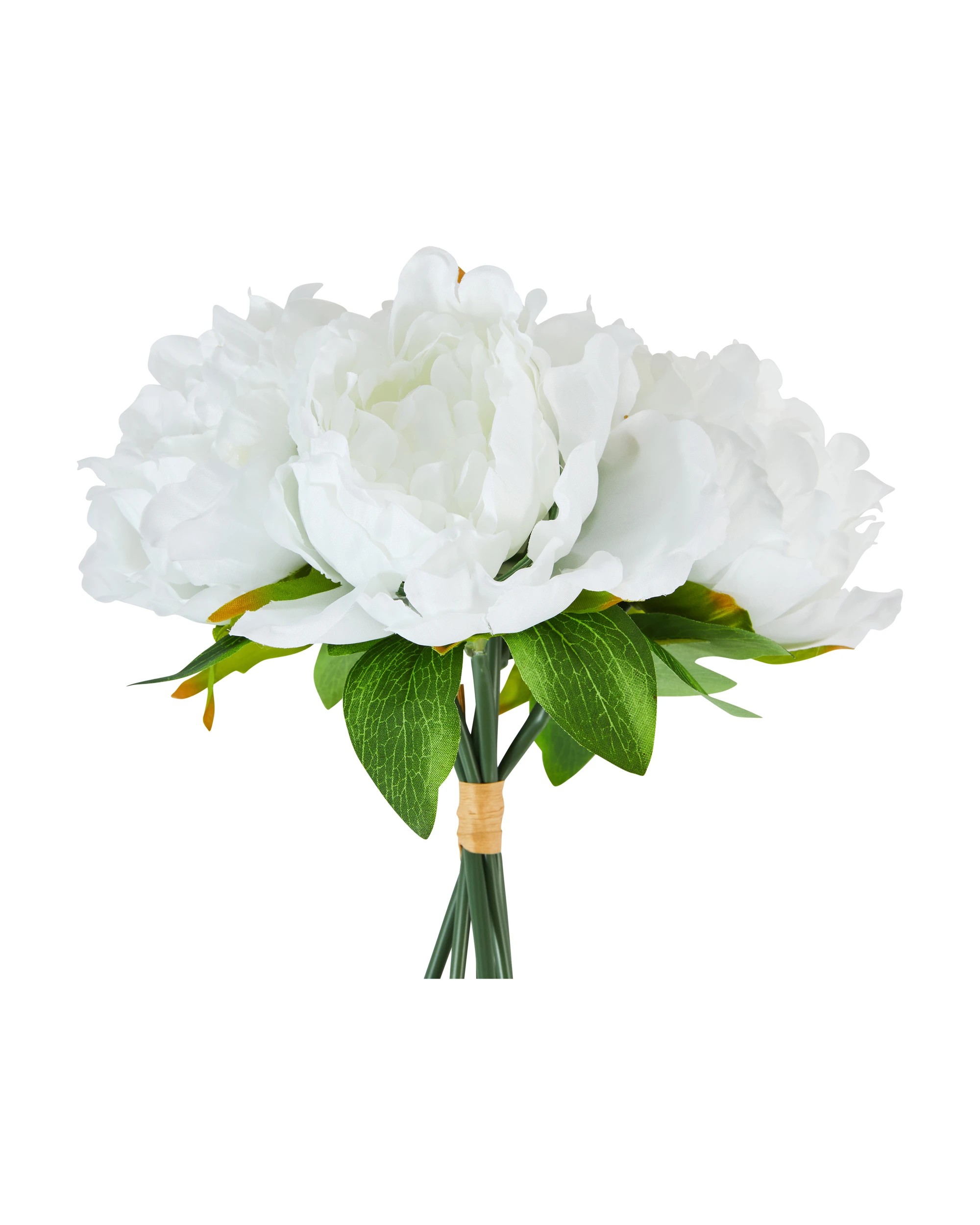 3 Artificial White Peonies Bunch, 3 of 4
