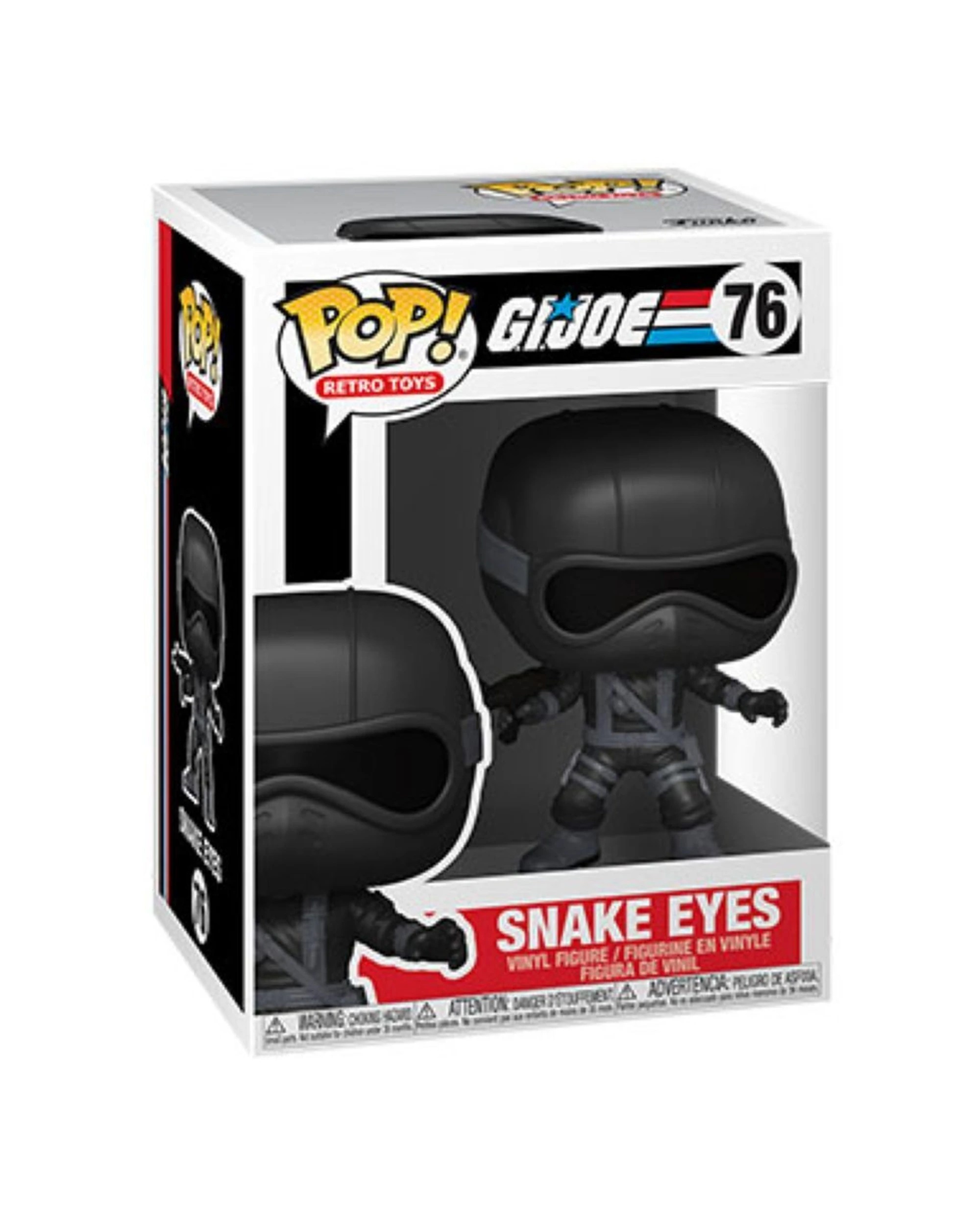 2 Pop Vinyl Figurine G.I. Joe - Snake Eyes 10cm Official Collectible Toy - Black, 2 of 3