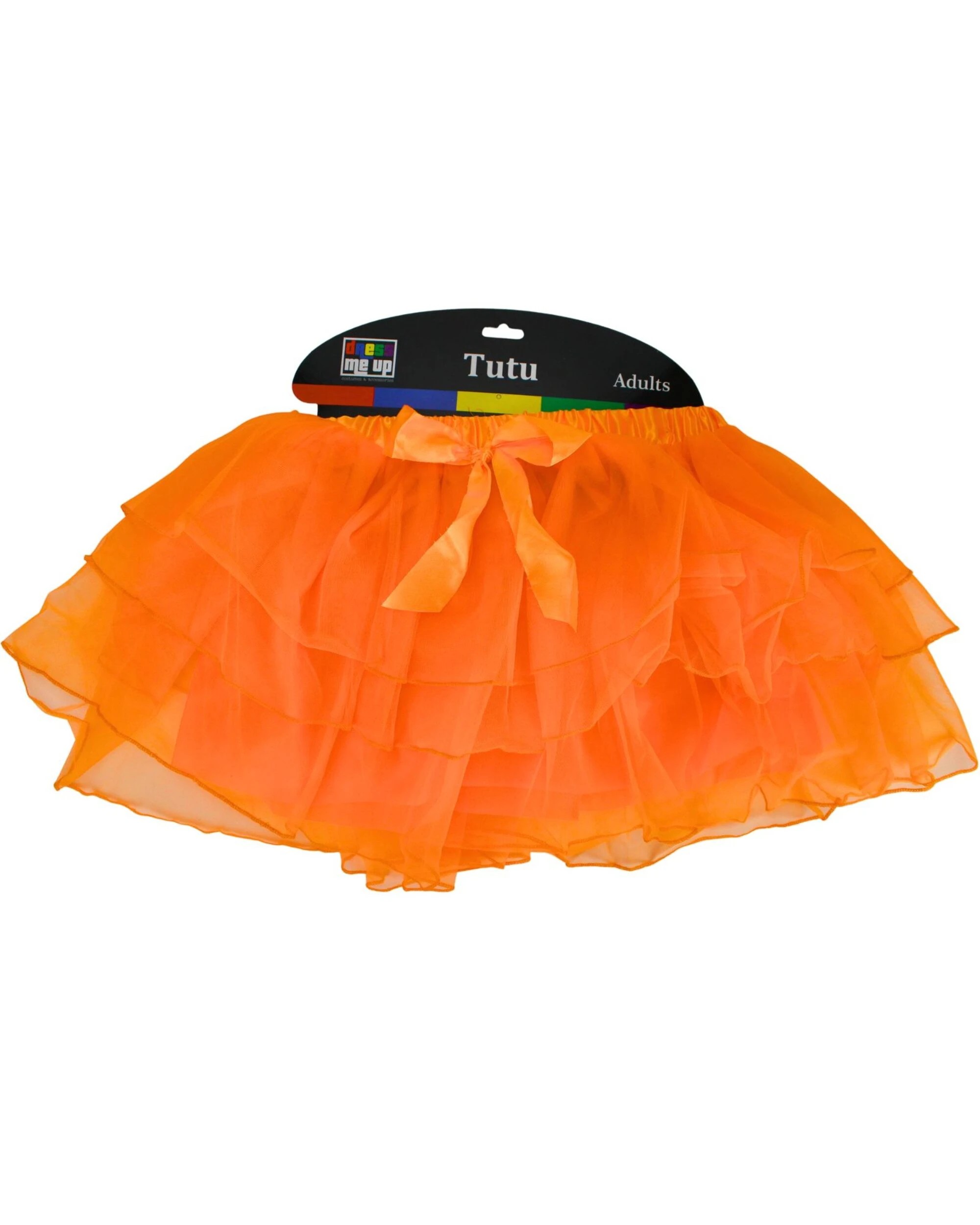 2 Gold Star Adult Layered Deluxe Tutu - ONE SIZE - Orange, 2 of 3