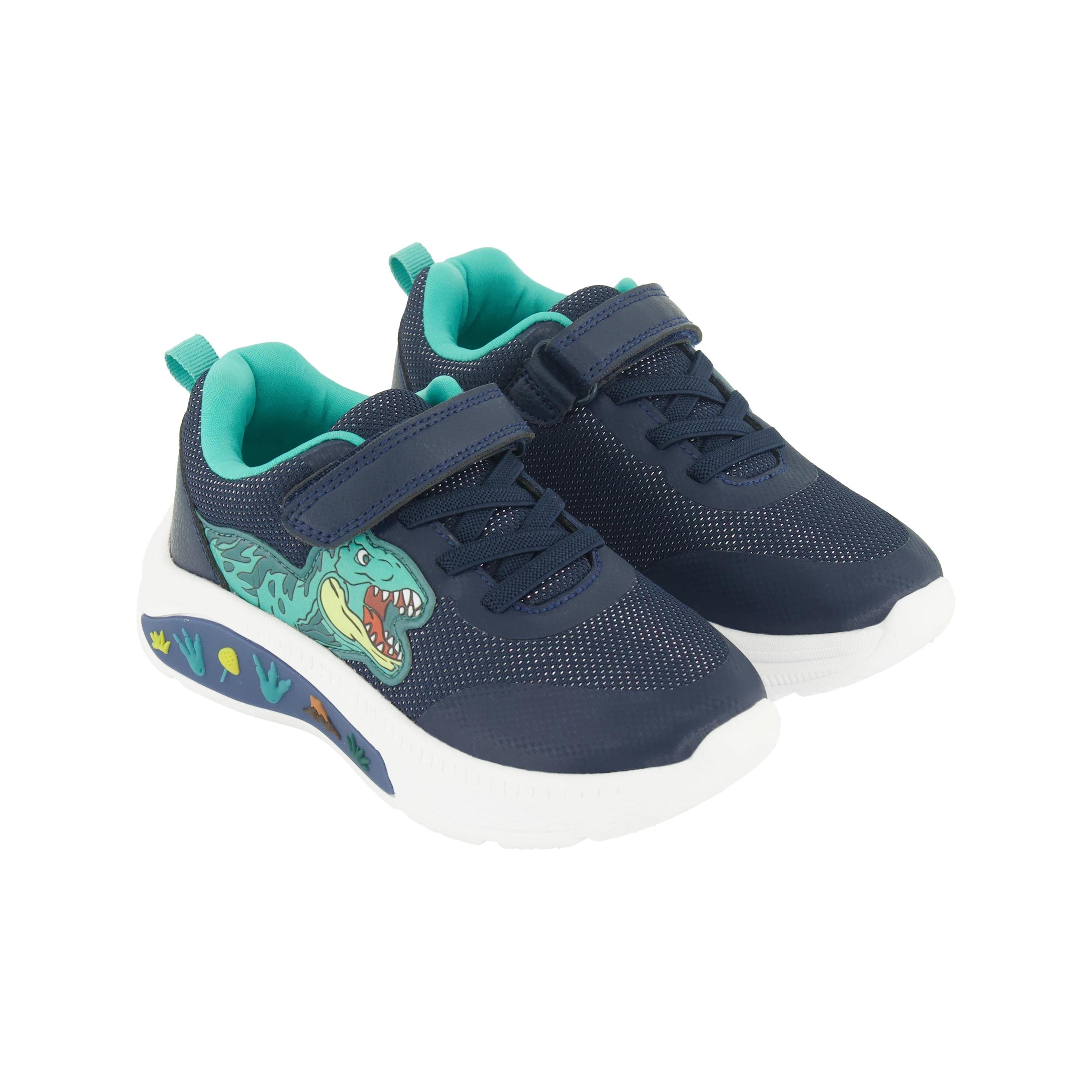 1 Junior Casual Shoes NAVY LIGHT UP DINO, 1 of 5